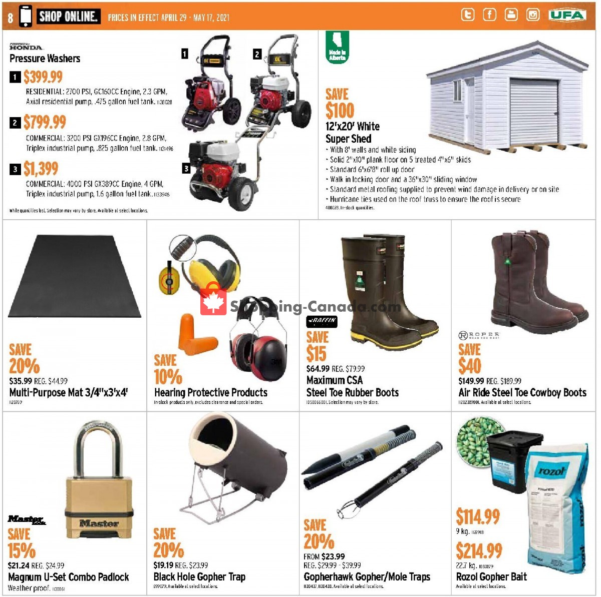 United Farmers Of Alberta flyer from Thursday April 29, 2021 to Monday May 17, 2021 - page 8