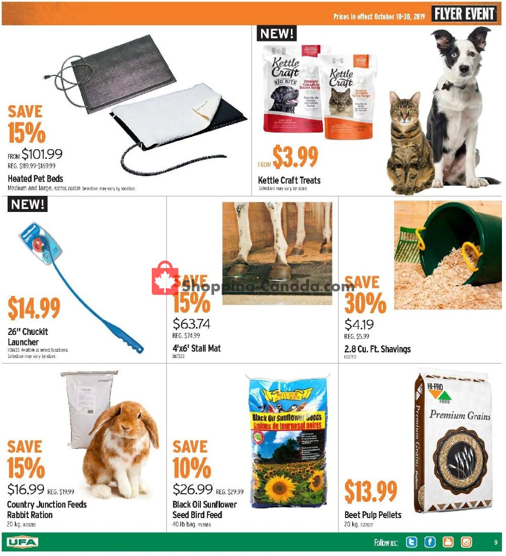 United Farmers Of Alberta flyer from Thursday October 10, 2019 to Wednesday October 30, 2019 - page 9