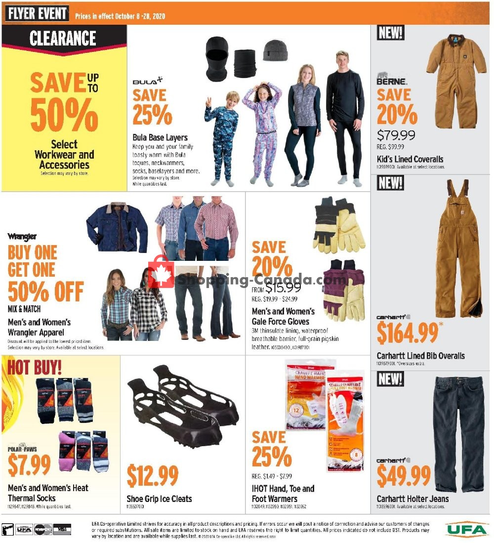 United Farmers Of Alberta flyer from Thursday October 8, 2020 to Wednesday October 28, 2020 - page 12