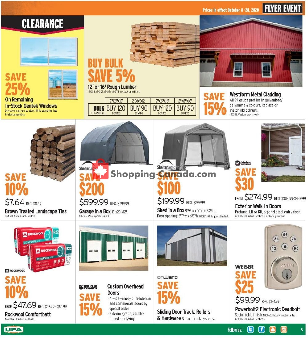 United Farmers Of Alberta flyer from Thursday October 8, 2020 to Wednesday October 28, 2020 - page 5