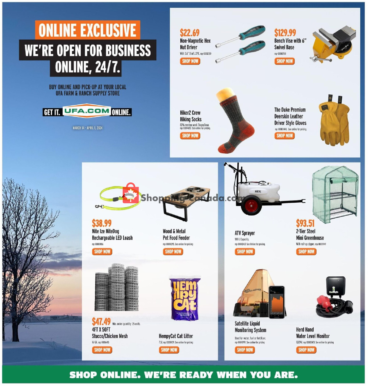 United Farmers Of Alberta flyer from Thursday March 14, 2024 to Monday April 1, 2024 - page 14