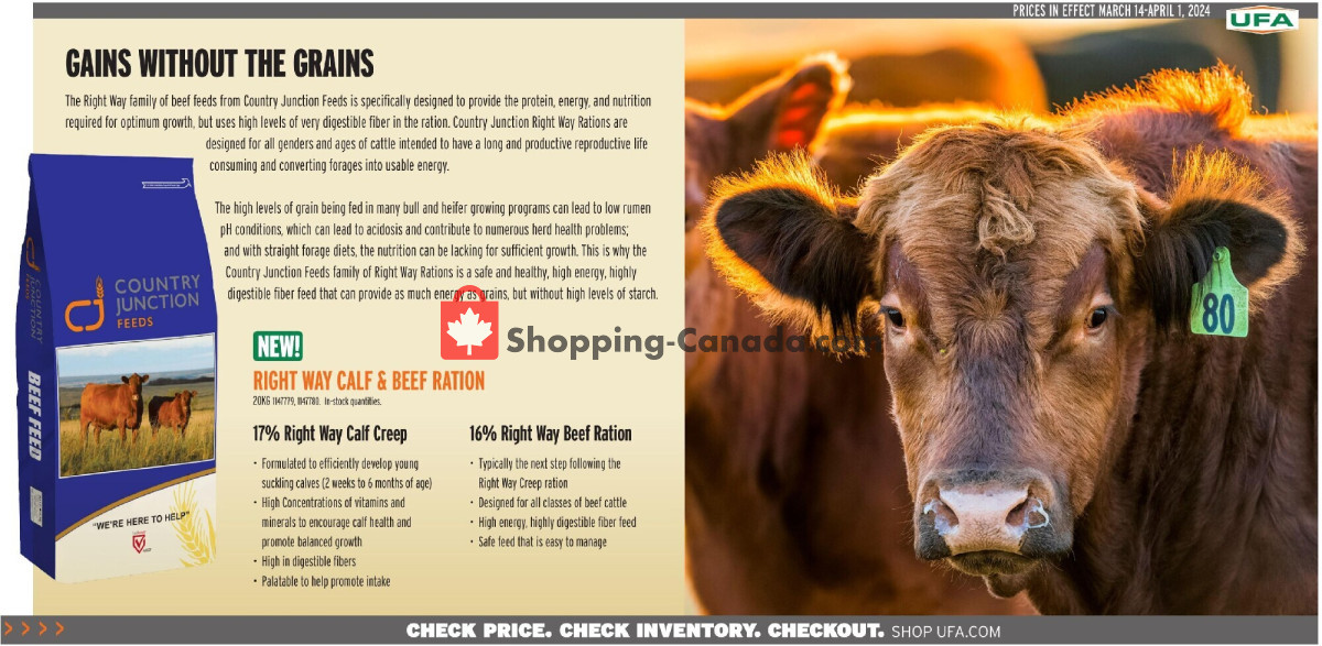 United Farmers Of Alberta flyer from Thursday March 14, 2024 to Monday April 1, 2024 - page 17