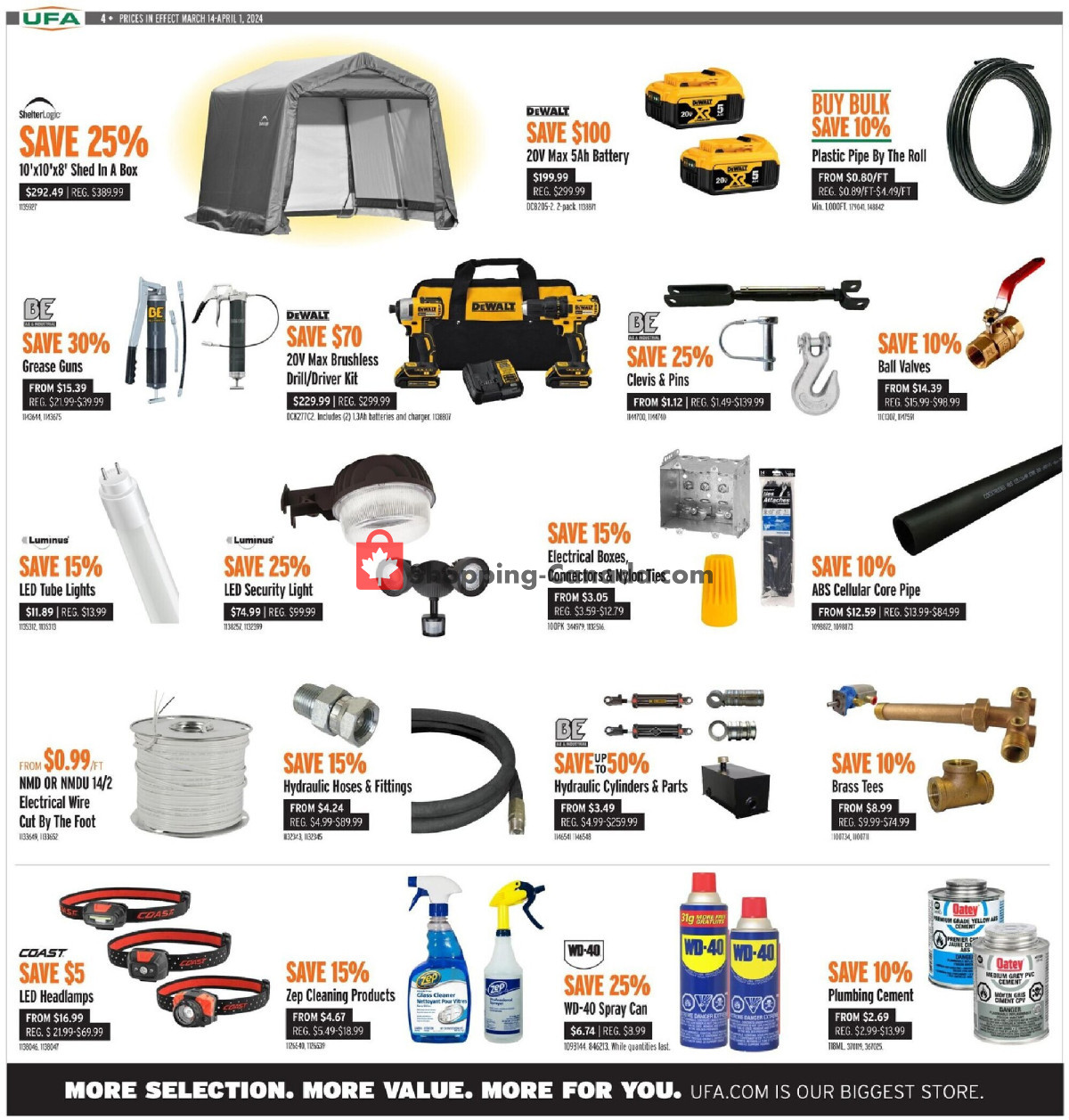 United Farmers Of Alberta flyer from Thursday March 14, 2024 to Monday April 1, 2024 - page 9