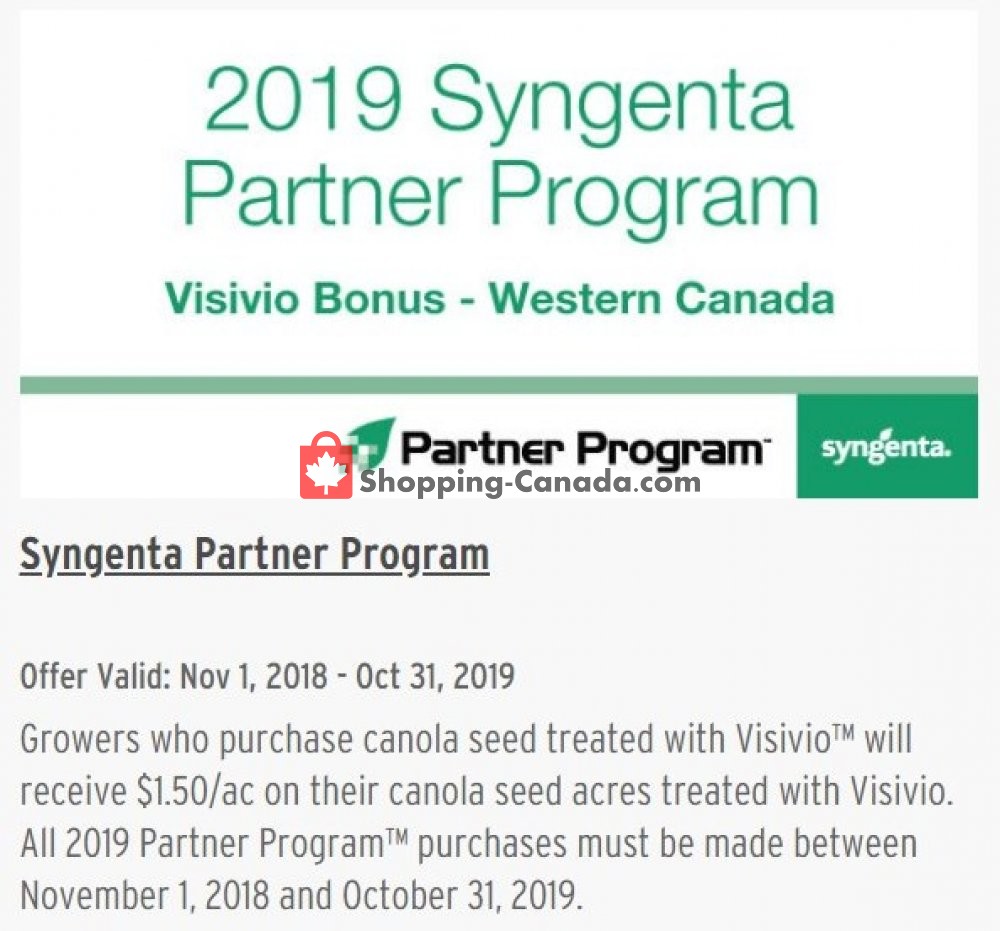 United Farmers Of Alberta flyer from Thursday November 1, 2018 to Thursday October 31, 2019 - page 1