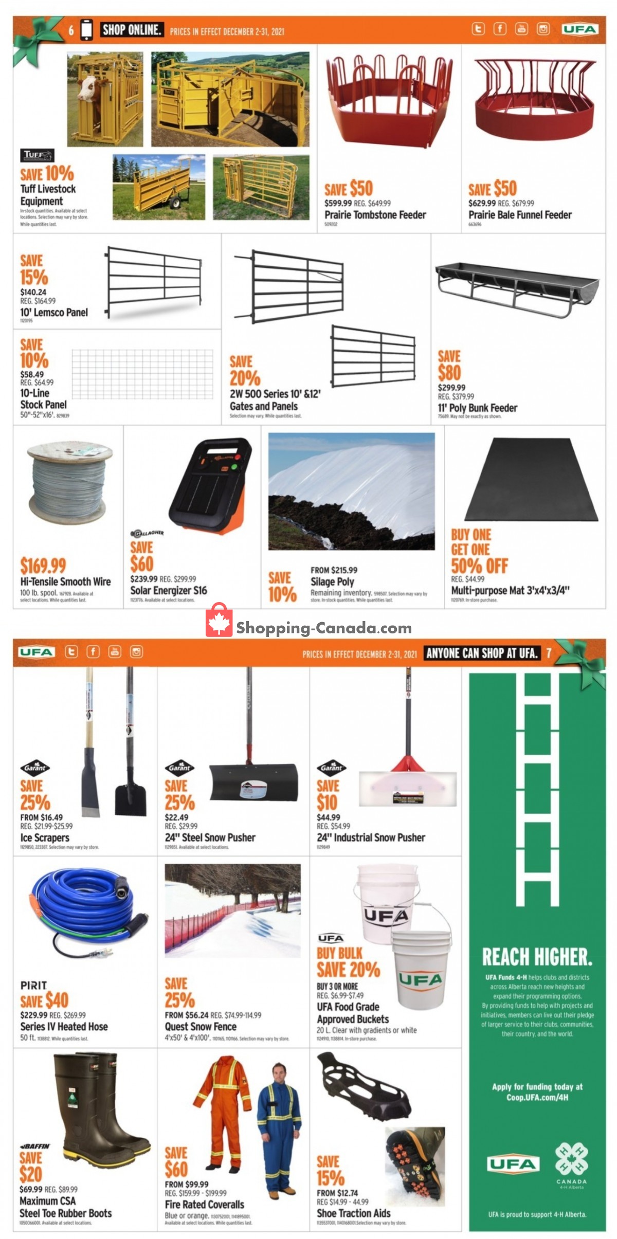 United Farmers Of Alberta flyer from Thursday December 2, 2021 to Friday December 31, 2021 - page 6