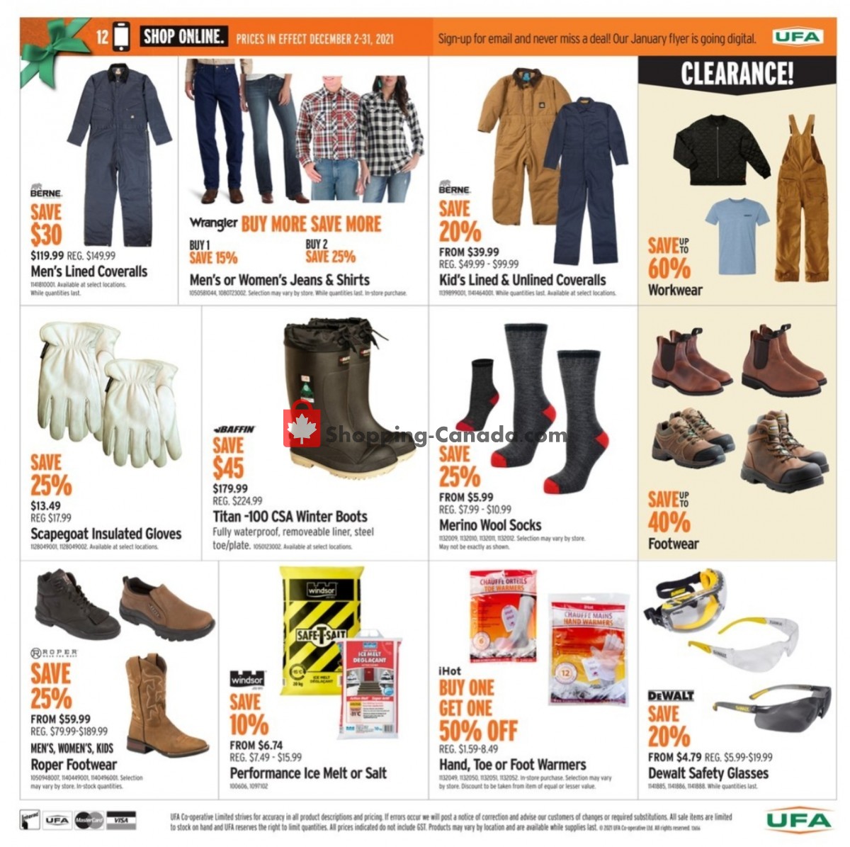 United Farmers Of Alberta flyer from Thursday December 2, 2021 to Friday December 31, 2021 - page 9