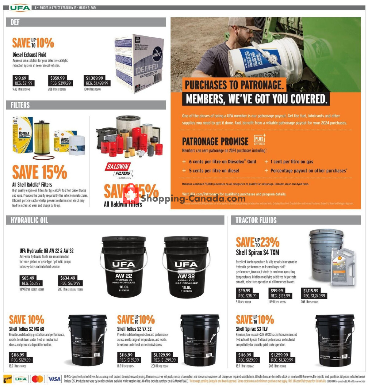 United Farmers Of Alberta flyer from Monday February 19, 2024 to Saturday March 9, 2024 - page 4