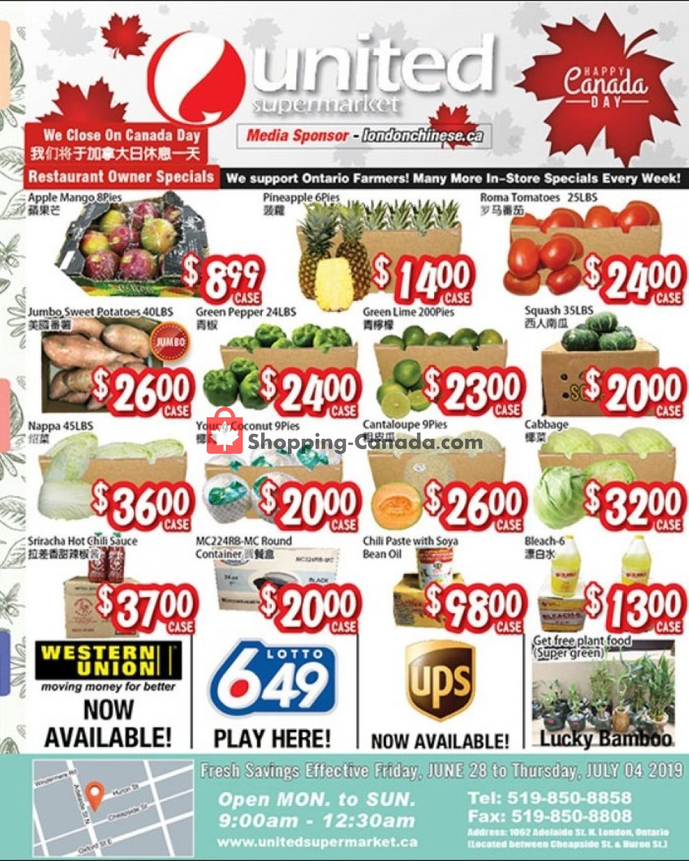 United Supermarket flyer from Friday June 28, 2019 to Thursday July 4, 2019 - page 1