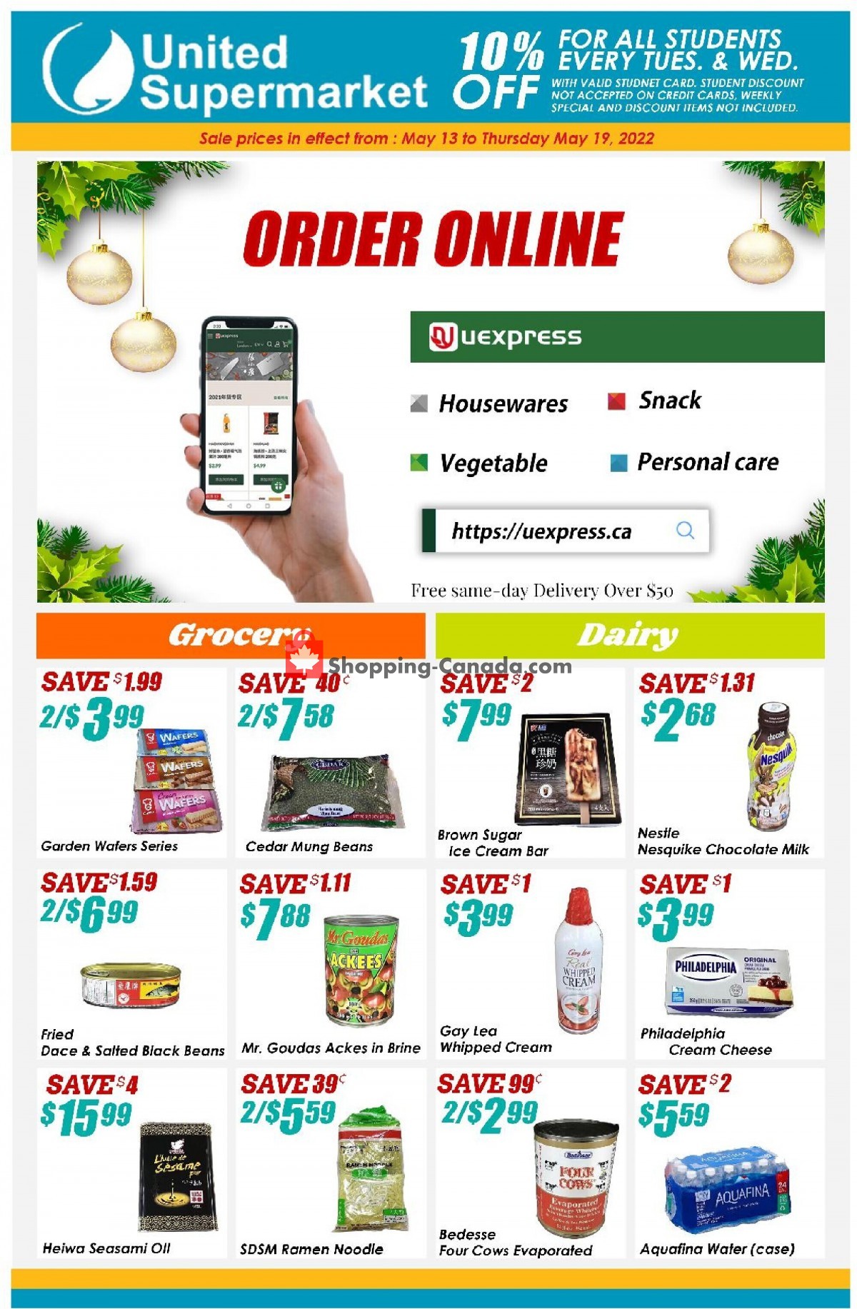 United Supermarket Canada, flyer (Special Deals) May 13 May 19
