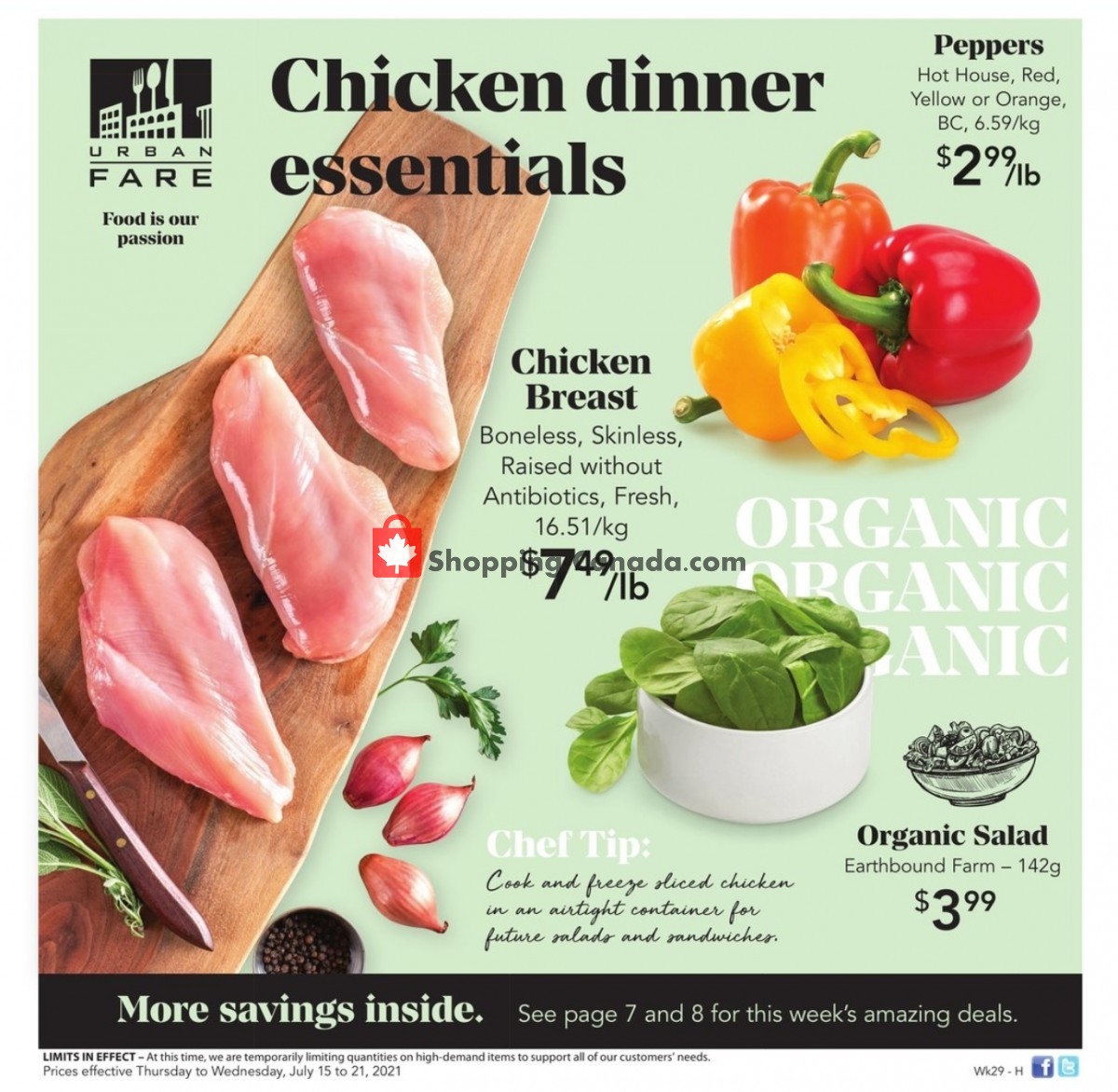 Urban Fare flyer from Thursday July 15, 2021 to Wednesday July 21, 2021 - page 1