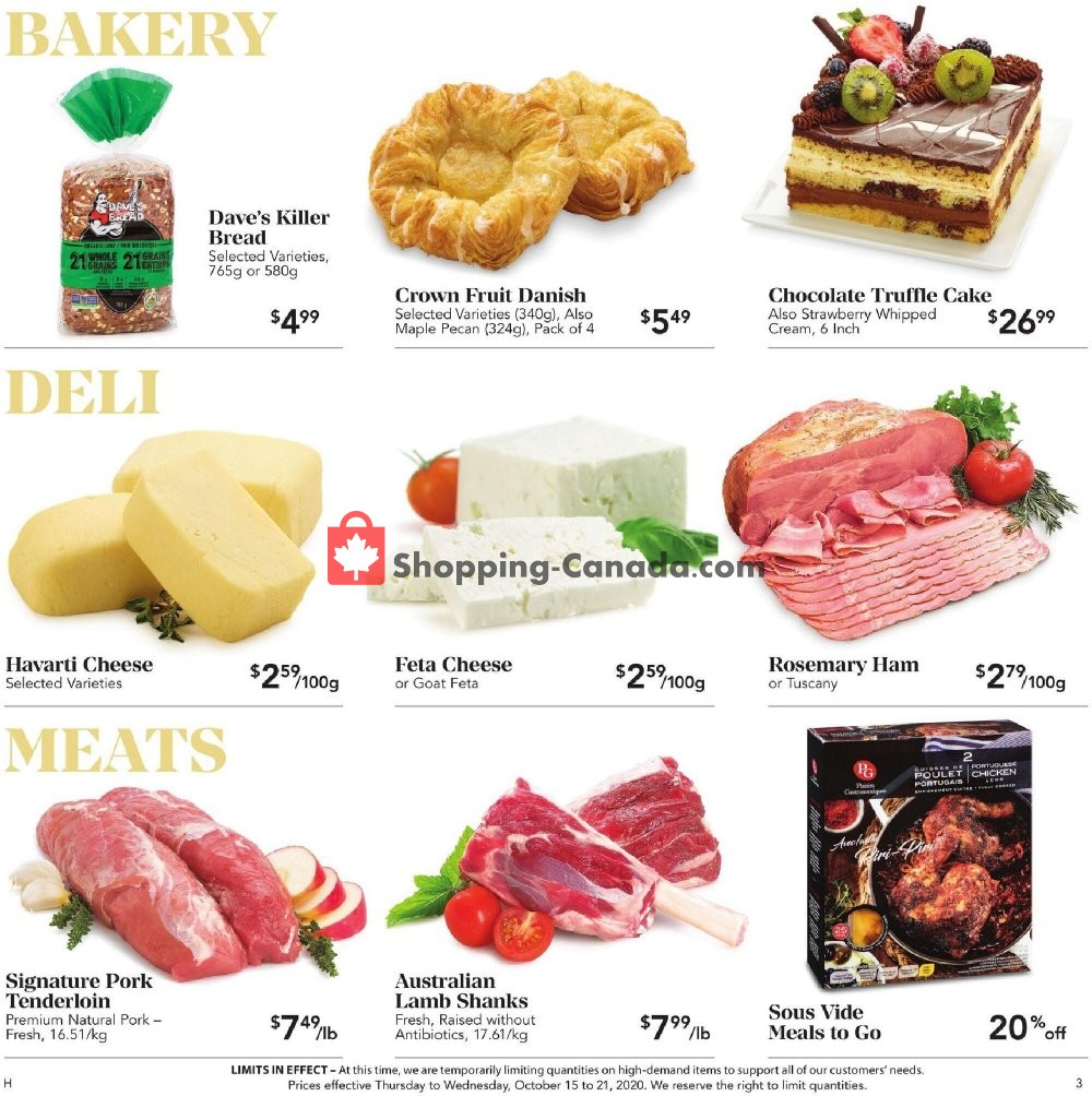 Urban Fare flyer from Thursday October 15, 2020 to Wednesday October 21, 2020 - page 3