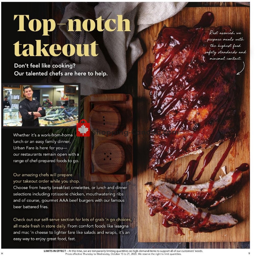Urban Fare flyer from Thursday October 15, 2020 to Wednesday October 21, 2020 - page 9
