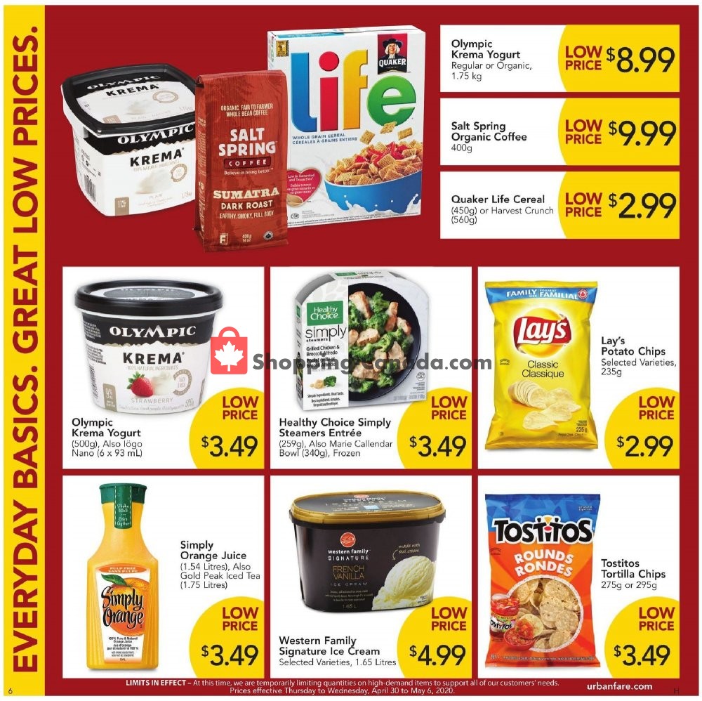 Urban Fare flyer from Thursday April 30, 2020 to Wednesday May 6, 2020 - page 6