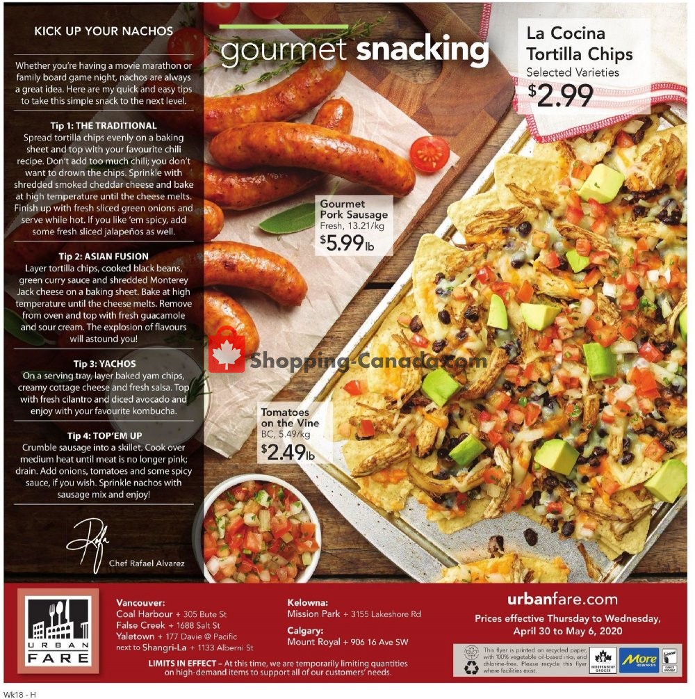 Urban Fare flyer from Thursday April 30, 2020 to Wednesday May 6, 2020 - page 8