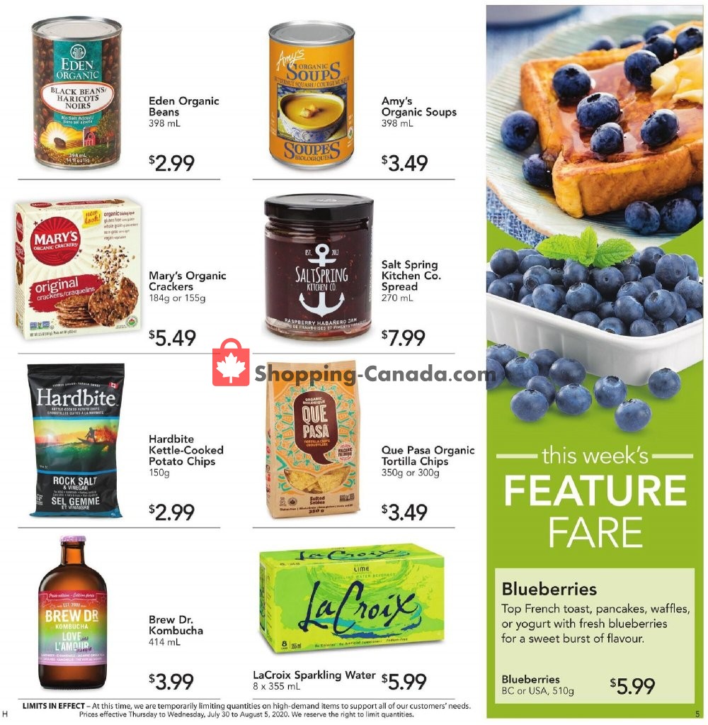 Urban Fare flyer from Thursday July 30, 2020 to Wednesday August 5, 2020 - page 5
