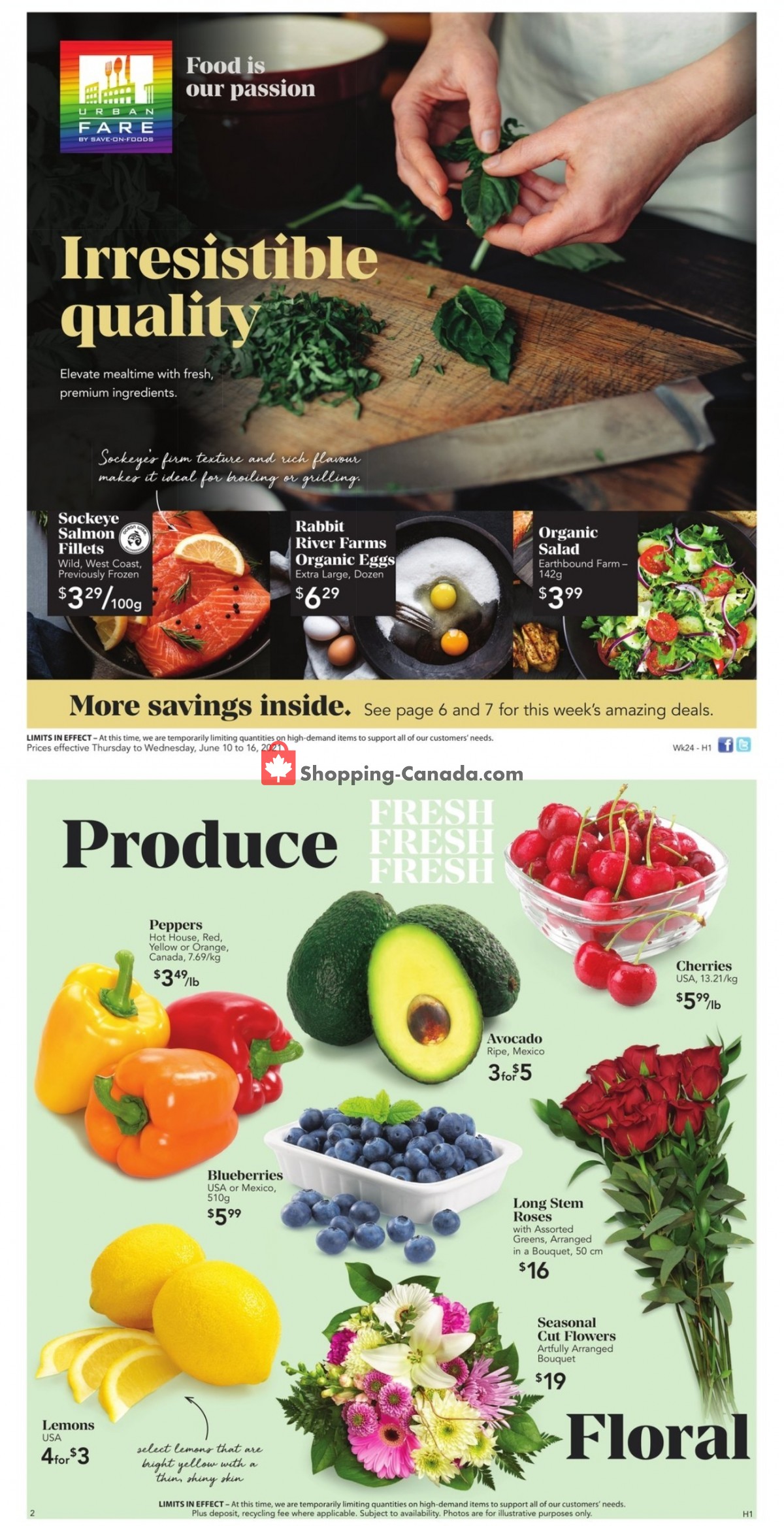 Urban Fare flyer from Thursday June 10, 2021 to Wednesday June 16, 2021 - page 1