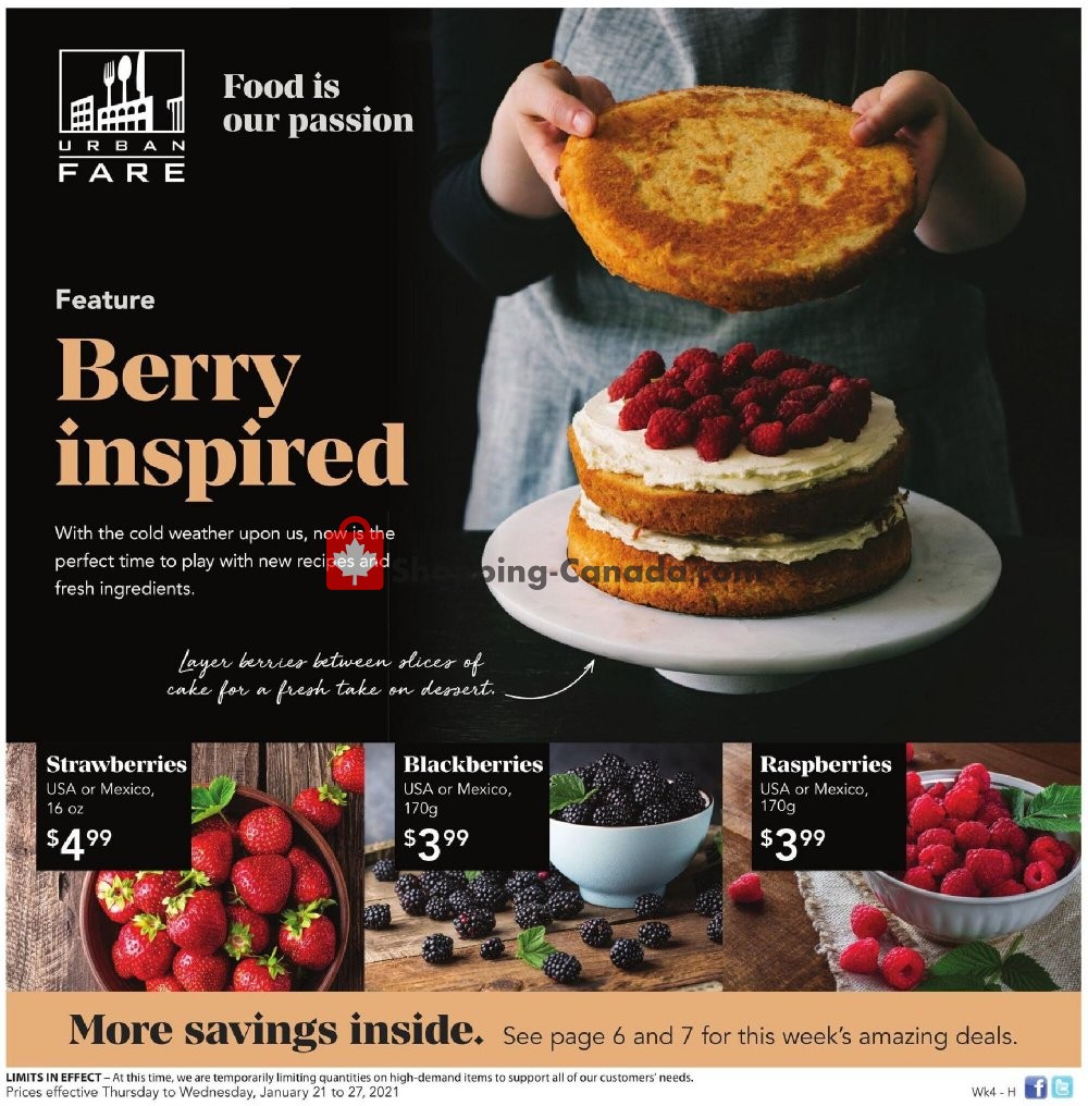 Urban Fare flyer from Thursday January 21, 2021 to Wednesday January 27, 2021 - page 1