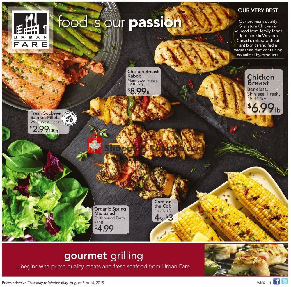 Urban Fare flyer from Thursday August 8, 2019 to Wednesday August 14, 2019 - page 1
