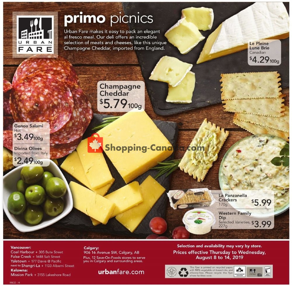 Urban Fare flyer from Thursday August 8, 2019 to Wednesday August 14, 2019 - page 6