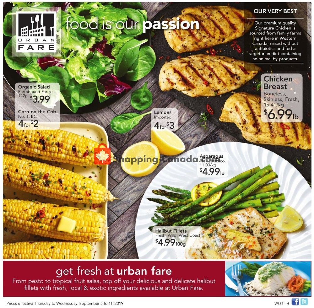 Urban Fare flyer from Thursday September 5, 2019 to Wednesday September 11, 2019 - page 1