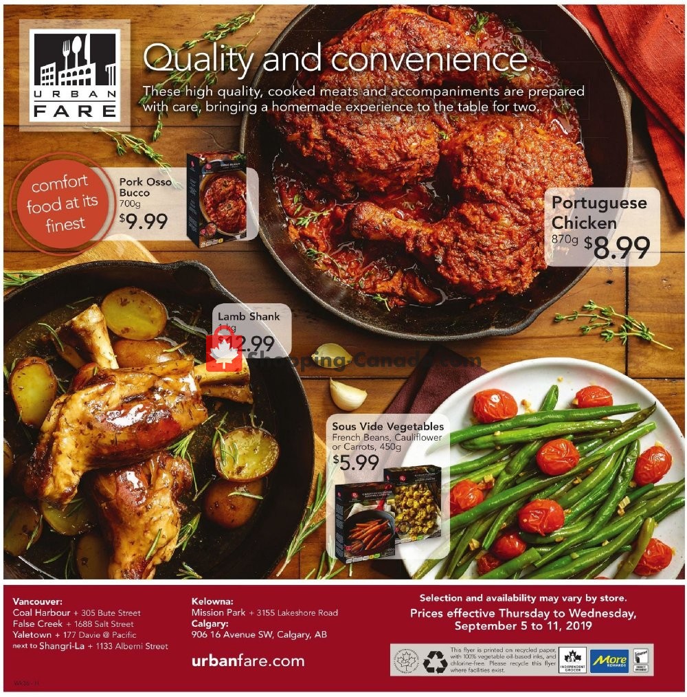 Urban Fare flyer from Thursday September 5, 2019 to Wednesday September 11, 2019 - page 6