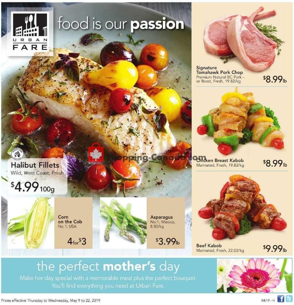 Urban Fare flyer from Thursday May 9, 2019 to Wednesday May 22, 2019 - page 1