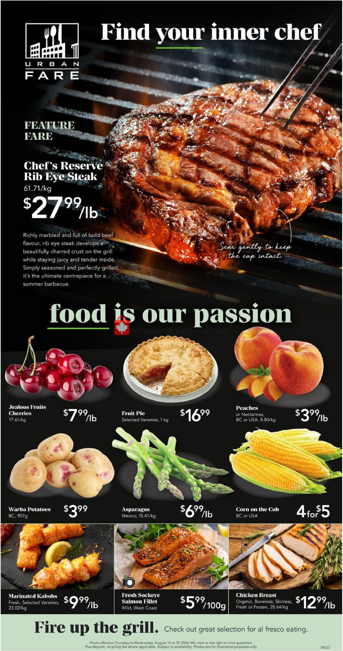 Urban Fare flyer from Thursday August 13, 2026 to Wednesday August 19, 2026 - page 1