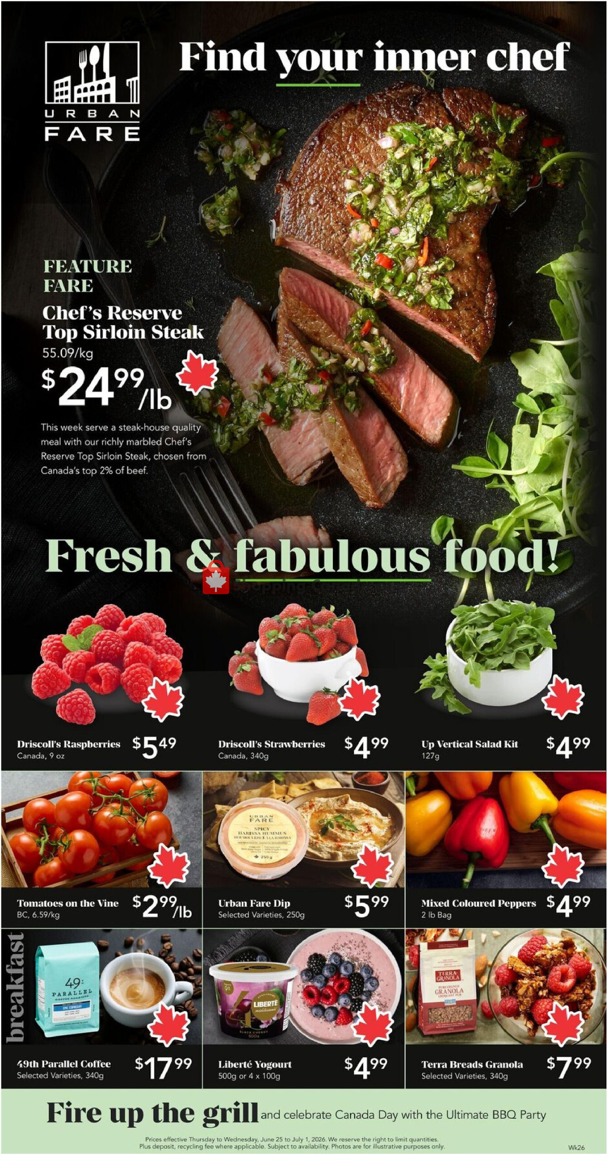 Urban Fare flyer from Thursday June 25, 2026 to Wednesday July 1, 2026 - page 1
