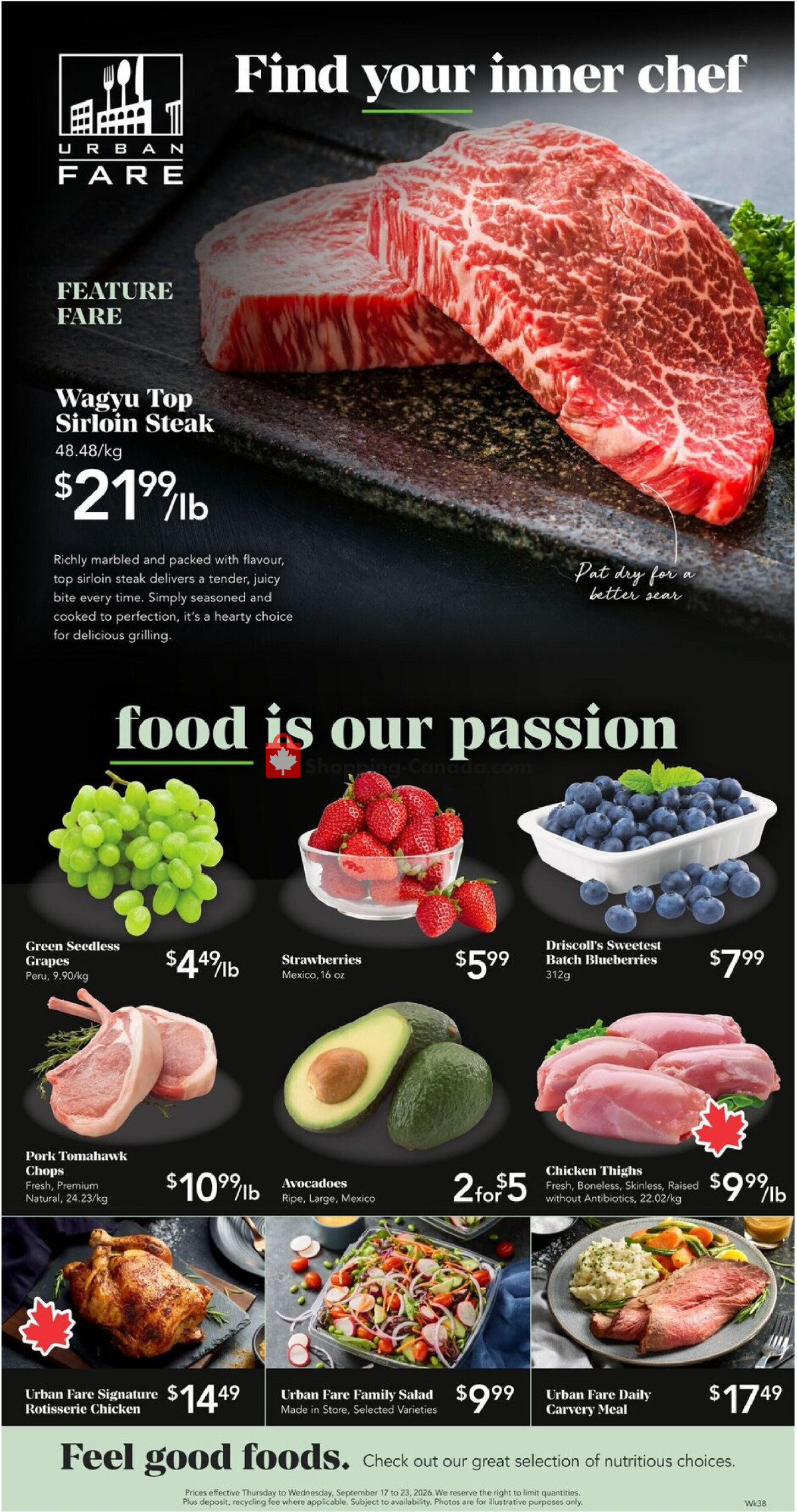 Urban Fare flyer from Thursday September 17, 2026 to Wednesday September 23, 2026 - page 1