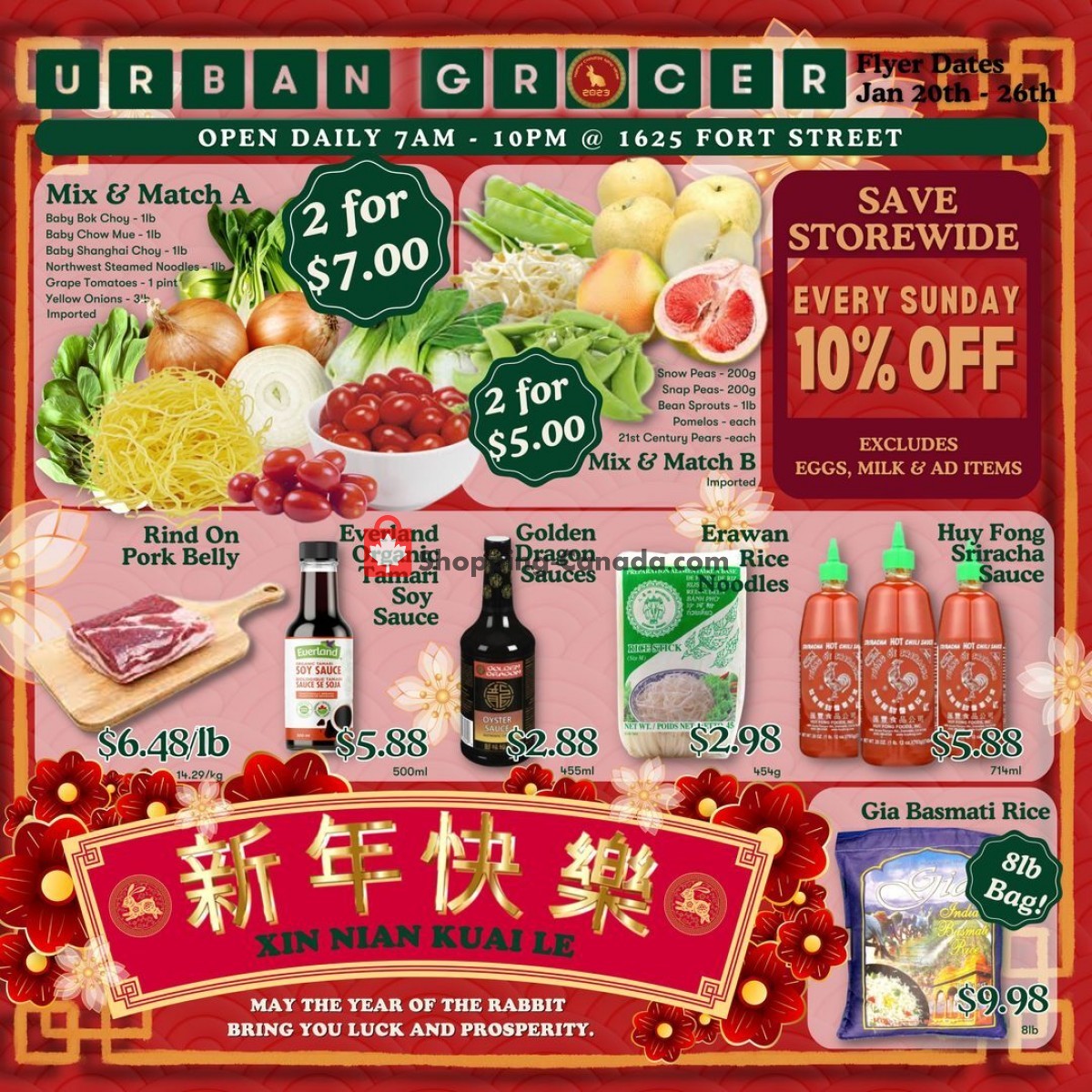 Urban Grocer flyer from Friday January 20, 2023 to Thursday January 26, 2023 - page 1