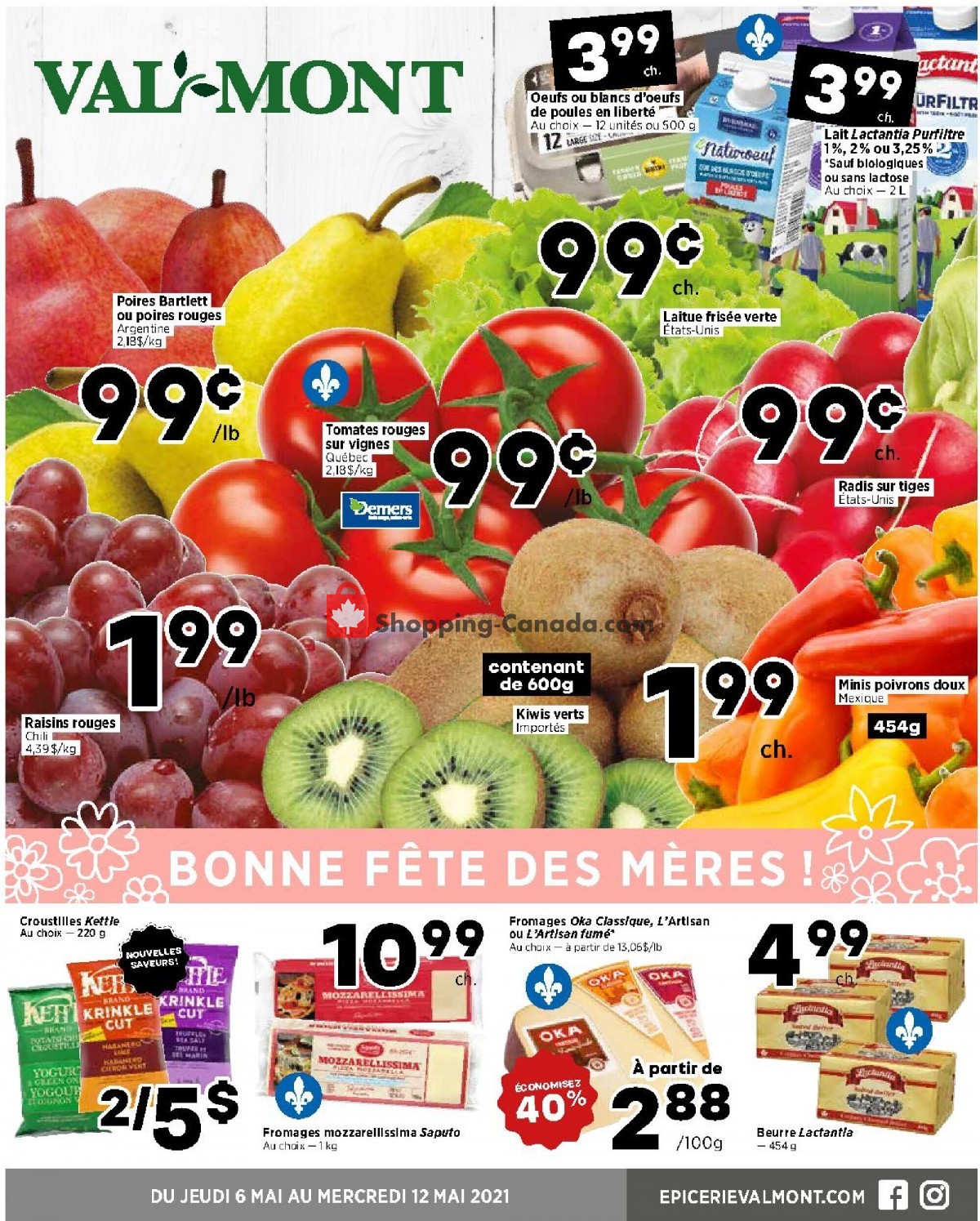 Val-Mont flyer from Thursday May 6, 2021 to Wednesday May 12, 2021 - page 1
