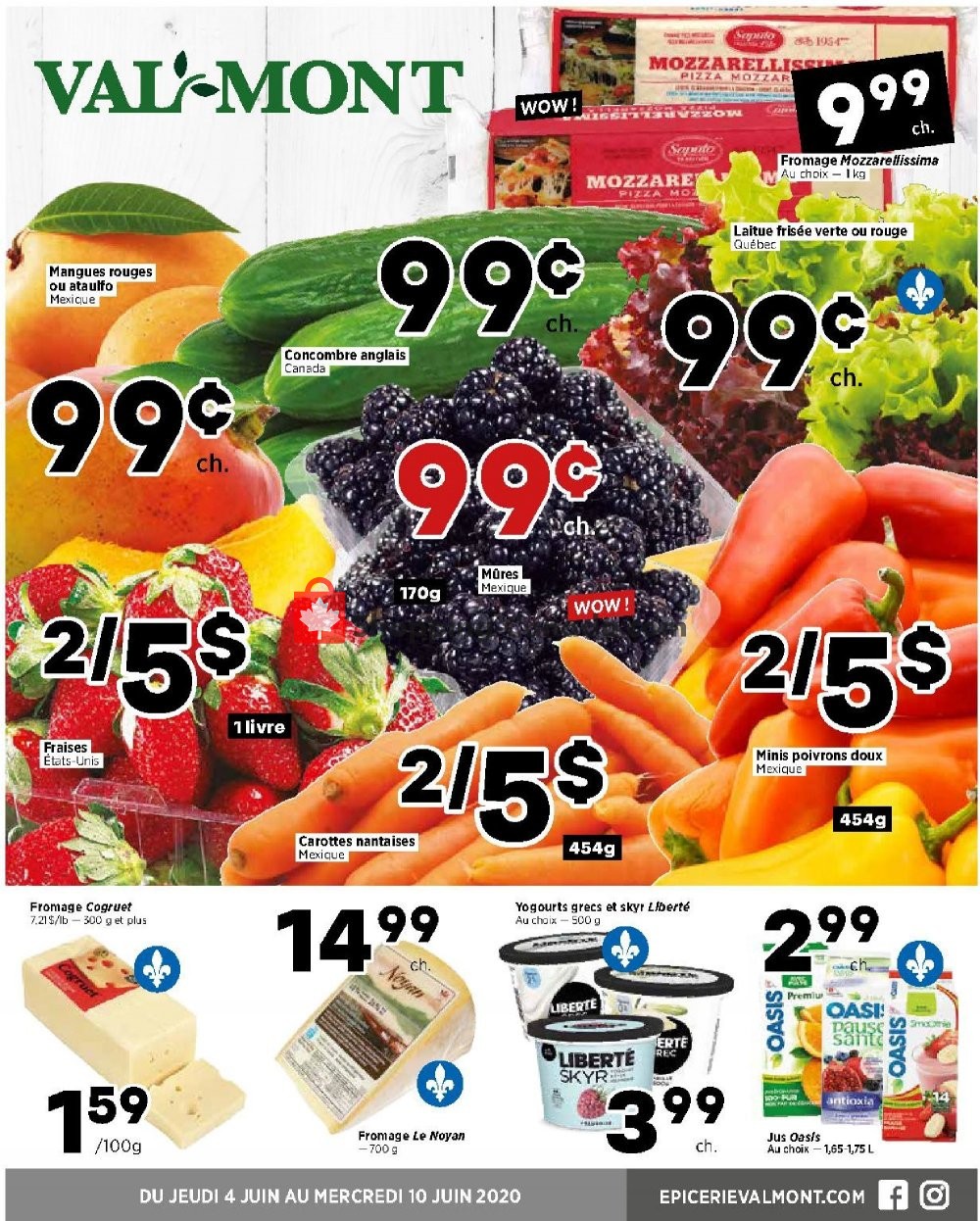 Val-Mont flyer from Thursday June 4, 2020 to Wednesday June 10, 2020 - page 1
