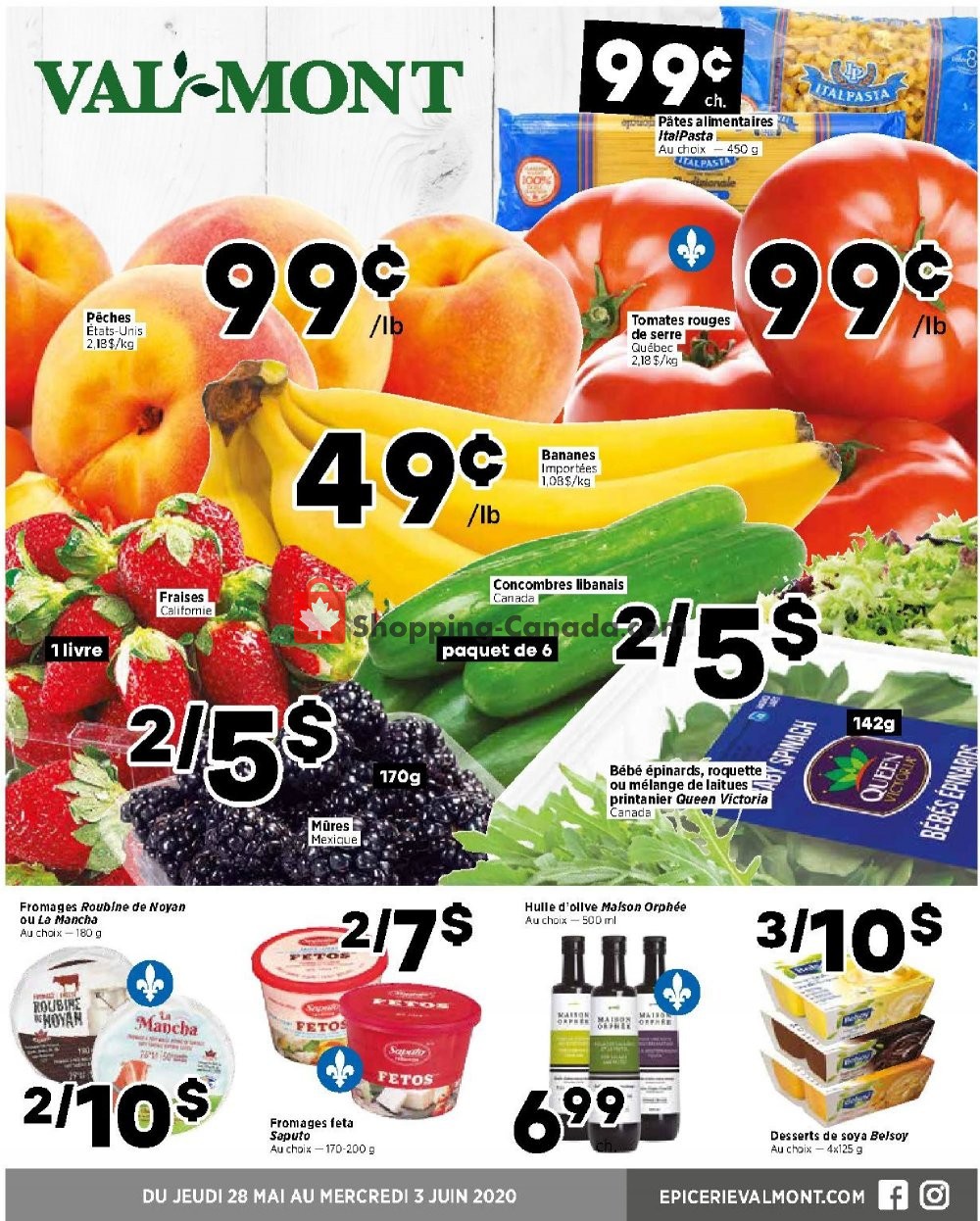 Val-Mont flyer from Thursday May 28, 2020 to Wednesday June 3, 2020 - page 1
