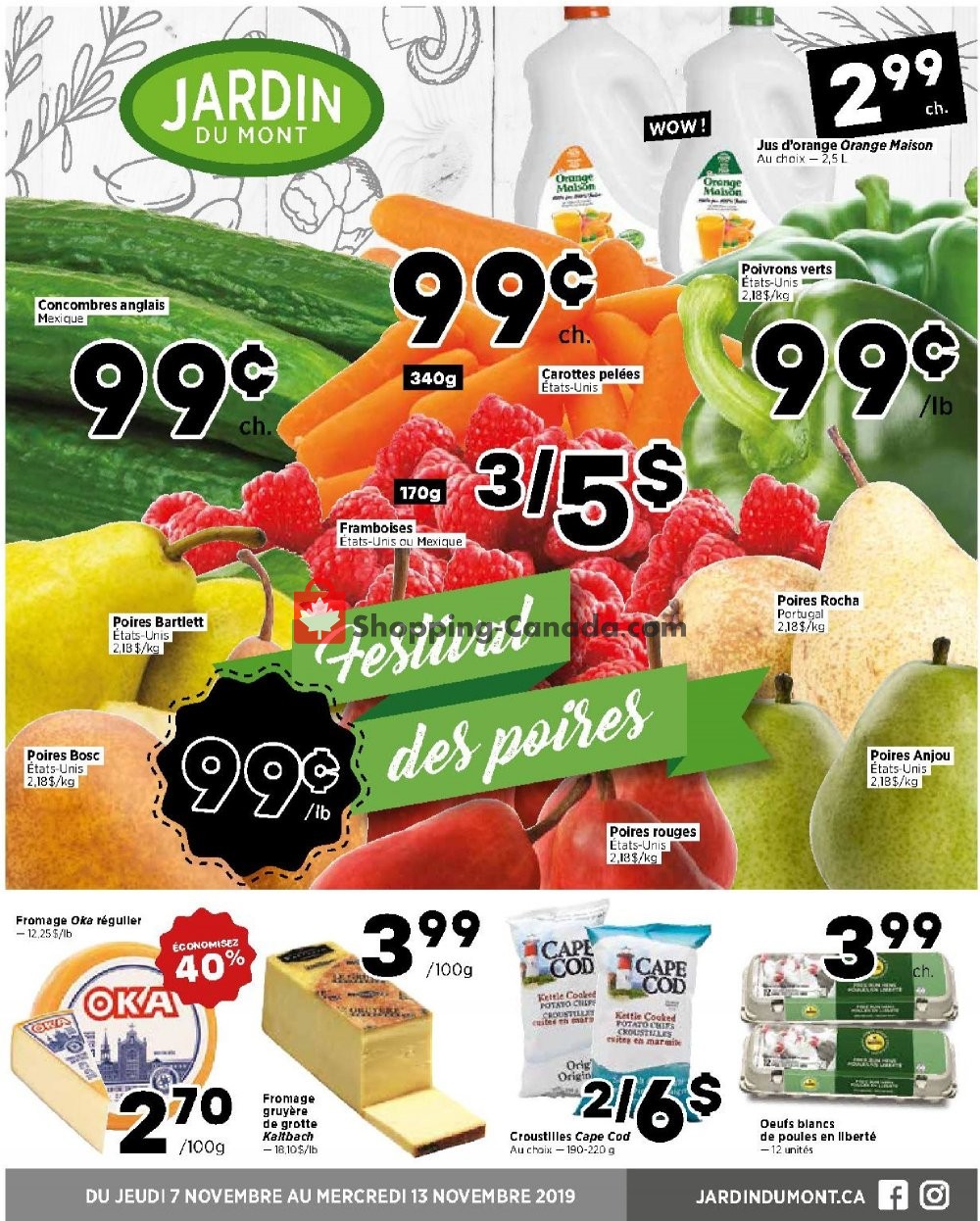 Val-Mont flyer from Thursday November 7, 2019 to Wednesday November 13, 2019 - page 1