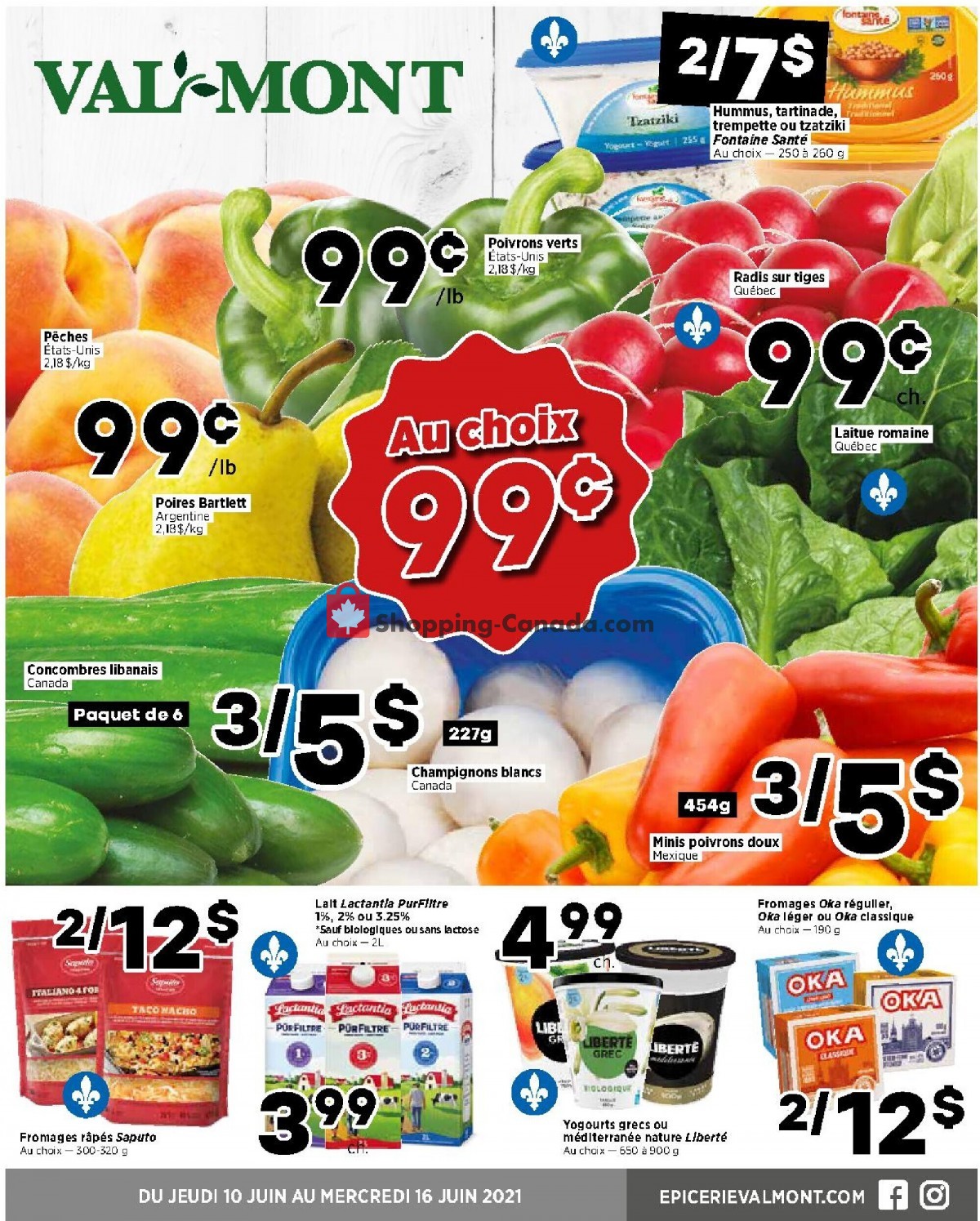 Val-Mont flyer from Thursday June 10, 2021 to Wednesday June 16, 2021 - page 1