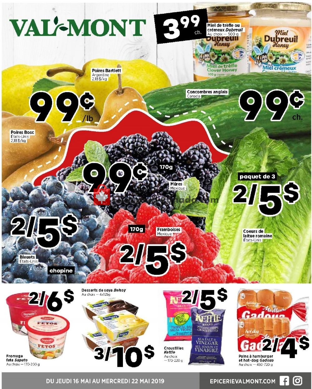 Val-Mont flyer from Thursday May 16, 2019 to Wednesday May 22, 2019 - page 1