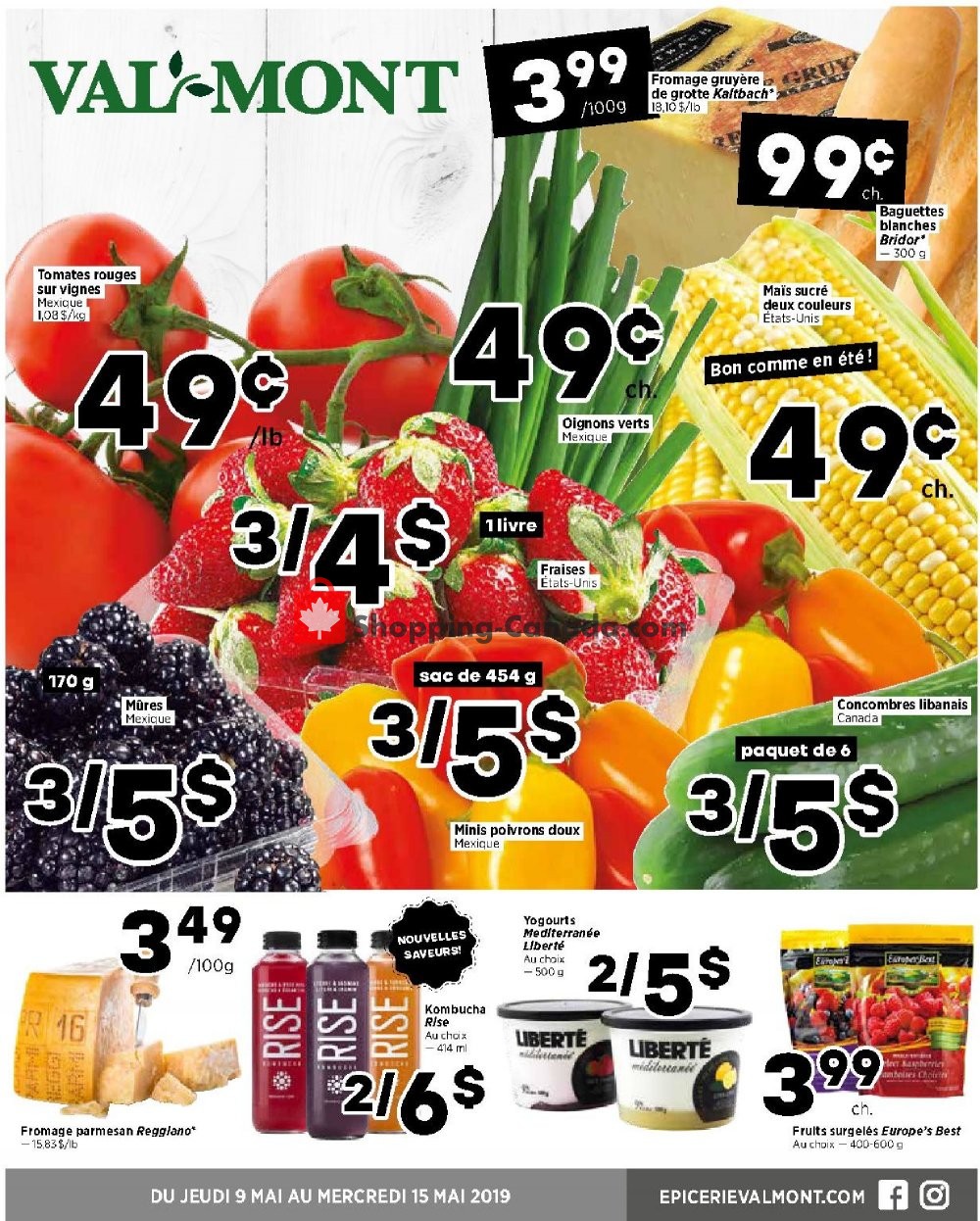 Val-Mont flyer from Thursday May 9, 2019 to Wednesday May 15, 2019 - page 1