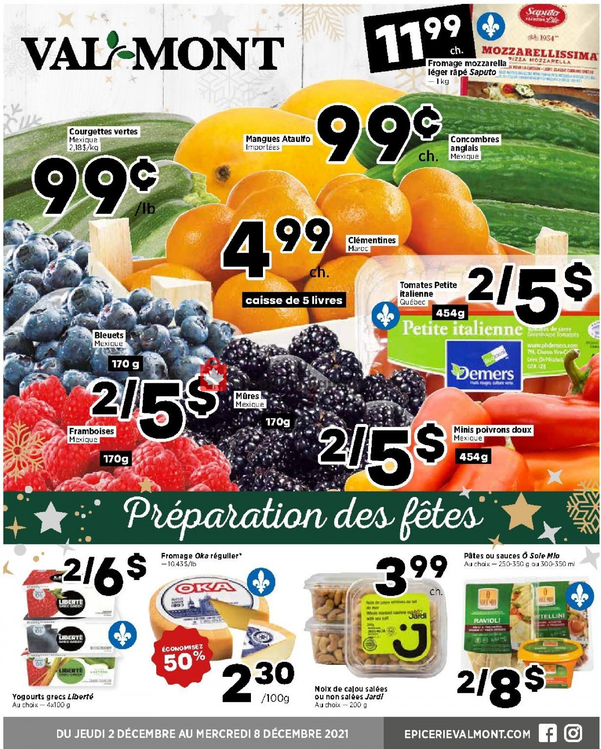 Val-Mont flyer from Thursday December 2, 2021 to Wednesday December 8, 2021 - page 1