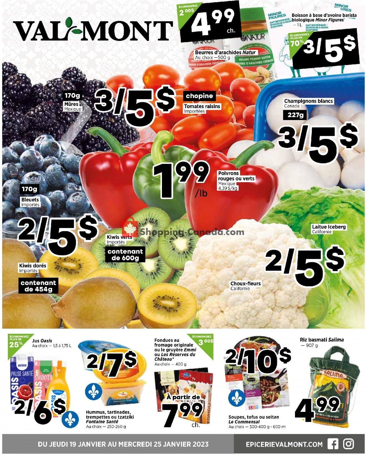 Val-Mont flyer from Thursday January 19, 2023 to Wednesday January 25, 2023 - page 1
