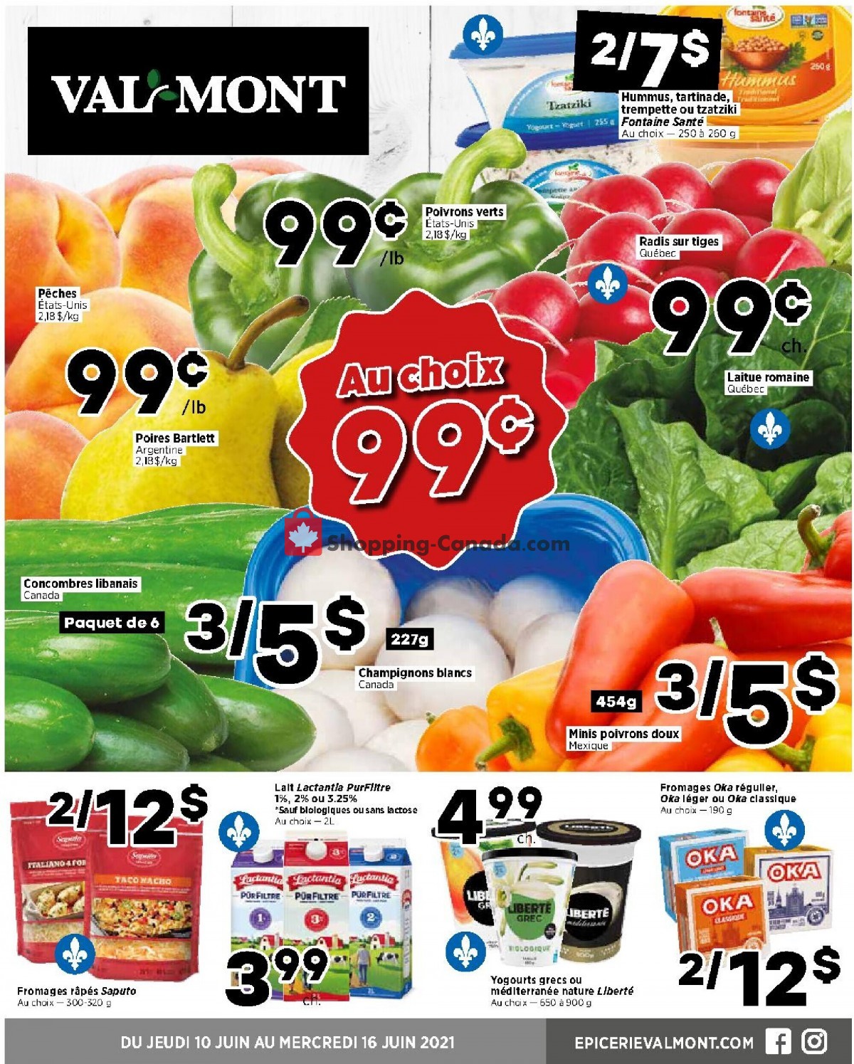 Val-Mont flyer from Thursday June 10, 2021 to Wednesday June 16, 2021 - page 1
