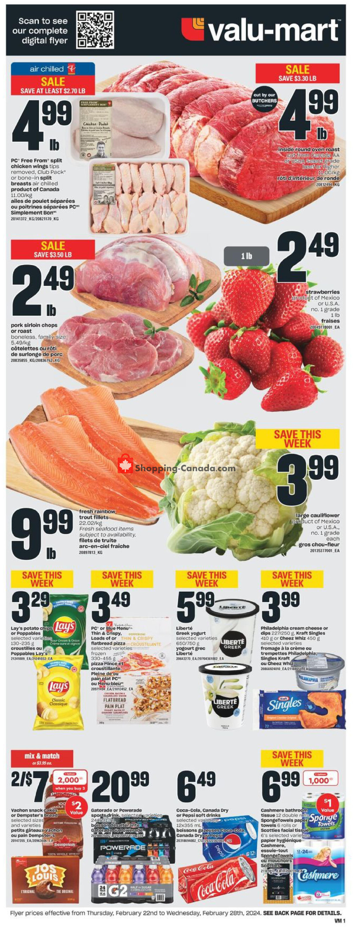 Valu Mart flyer from Thursday February 22, 2024 to Wednesday February 28, 2024 - page 4