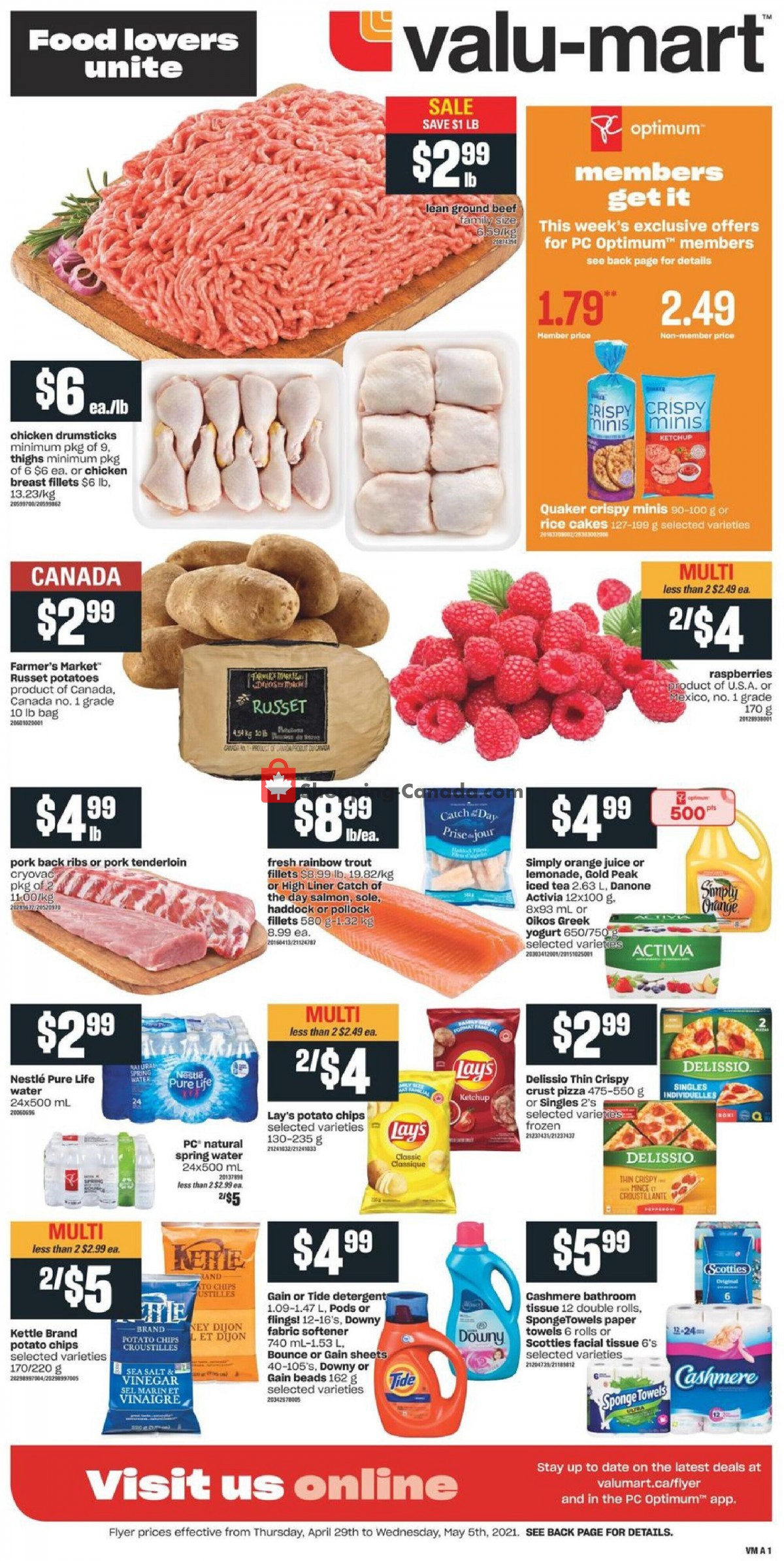 Valu Mart flyer from Thursday April 29, 2021 to Wednesday May 5, 2021 - page 1