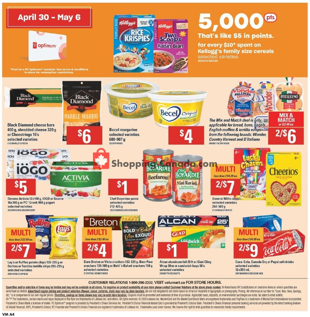 Valu Mart flyer from Thursday April 30, 2020 to Wednesday May 6, 2020 - page 2
