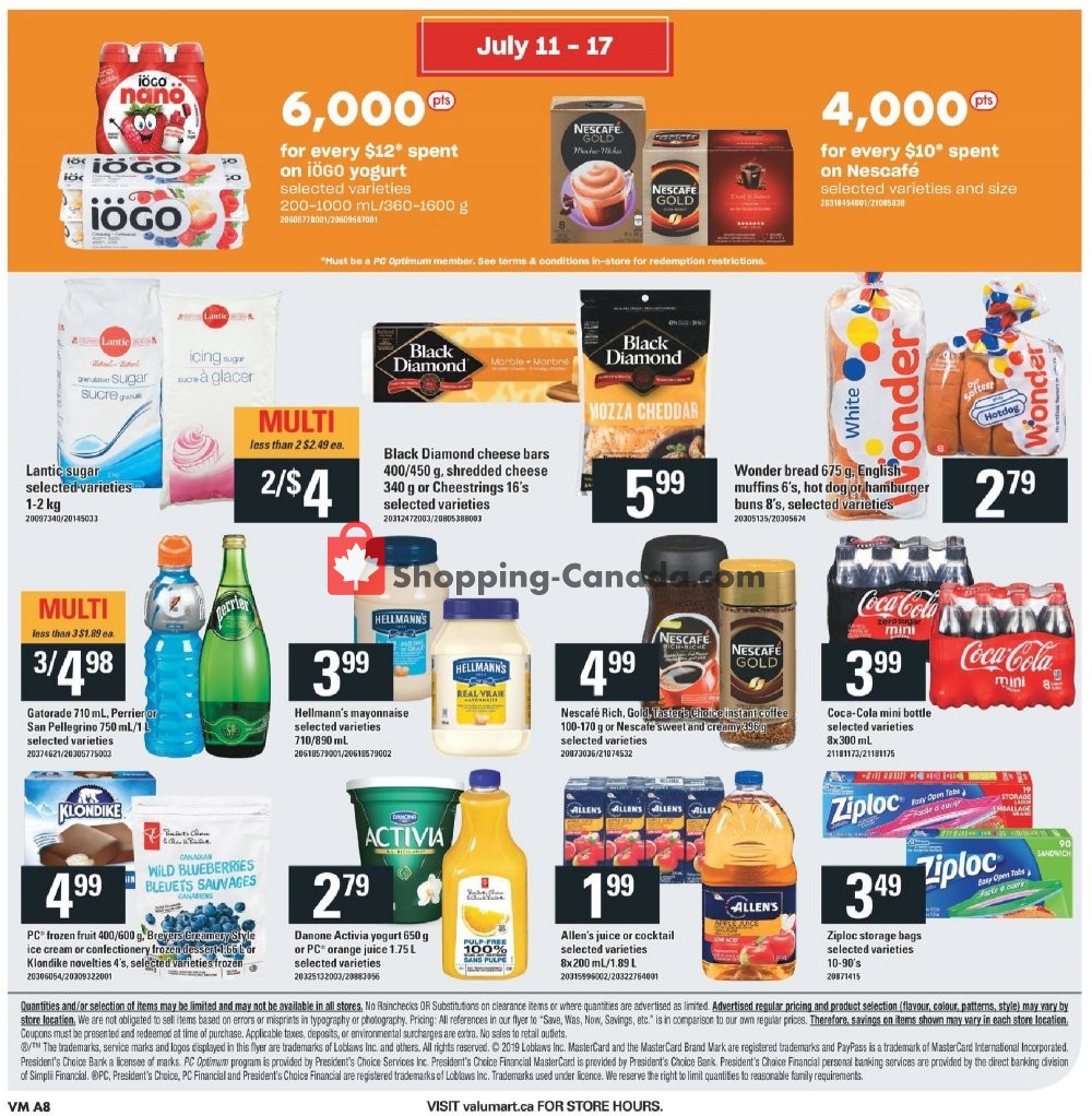 Valu Mart flyer from Thursday July 11, 2019 to Wednesday July 17, 2019 - page 9