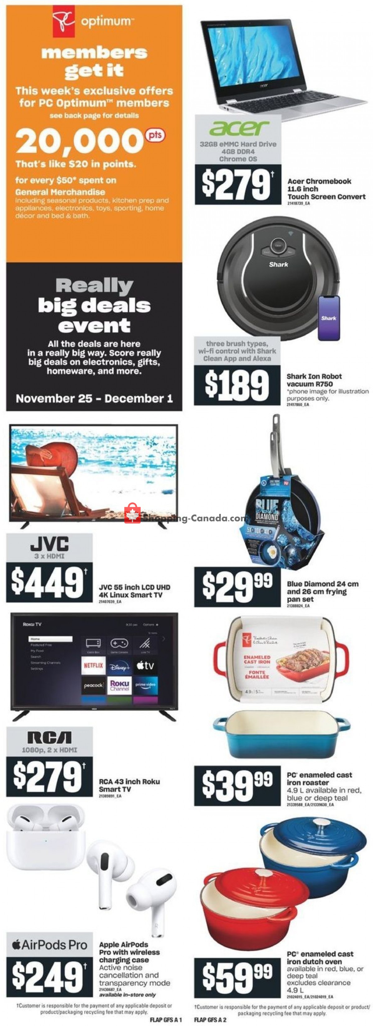 Valu Mart Canada, flyer (Food Lovers Unit) November 25 December 1