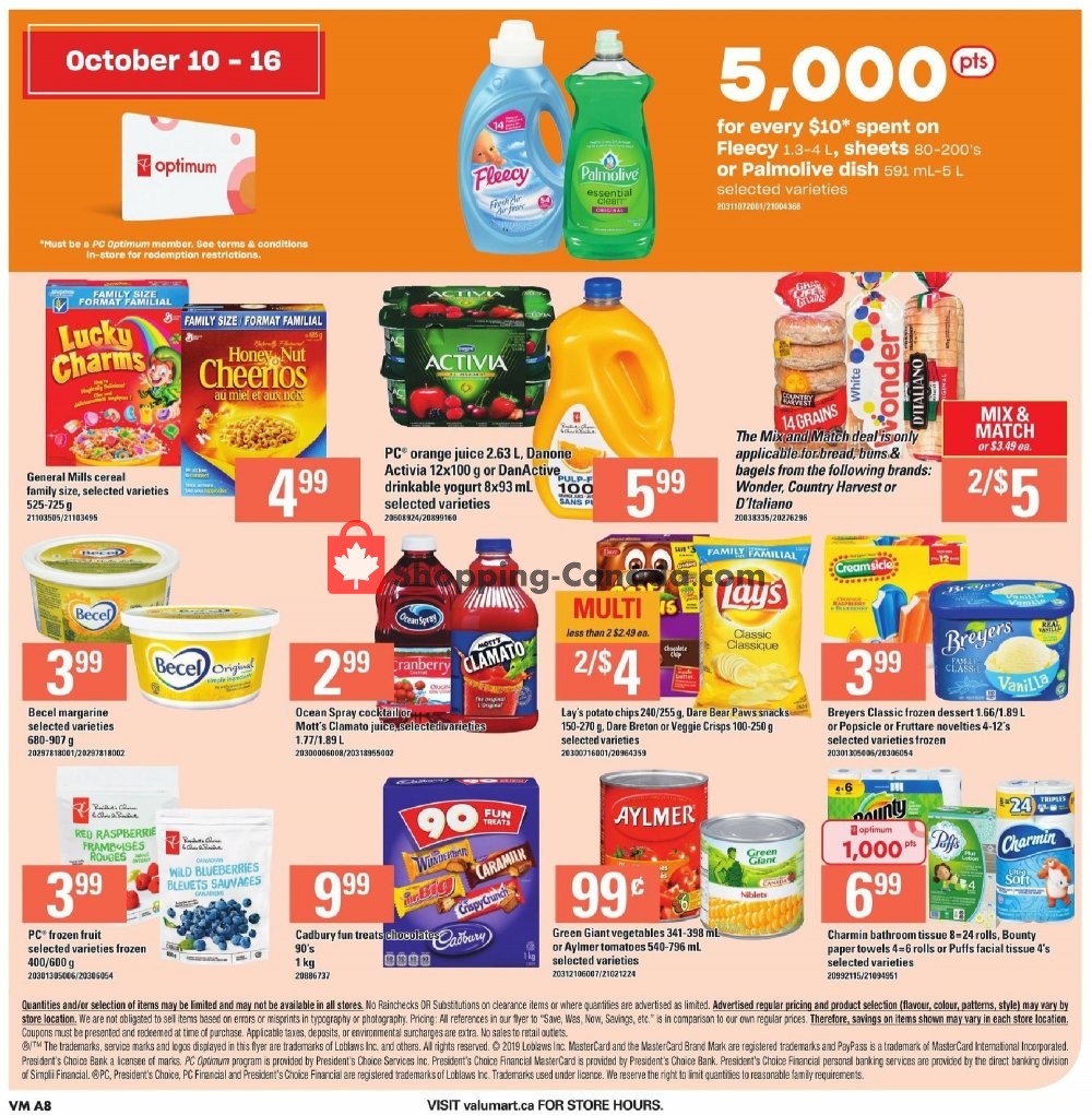 Valu Mart flyer from Thursday October 10, 2019 to Wednesday October 16, 2019 - page 8