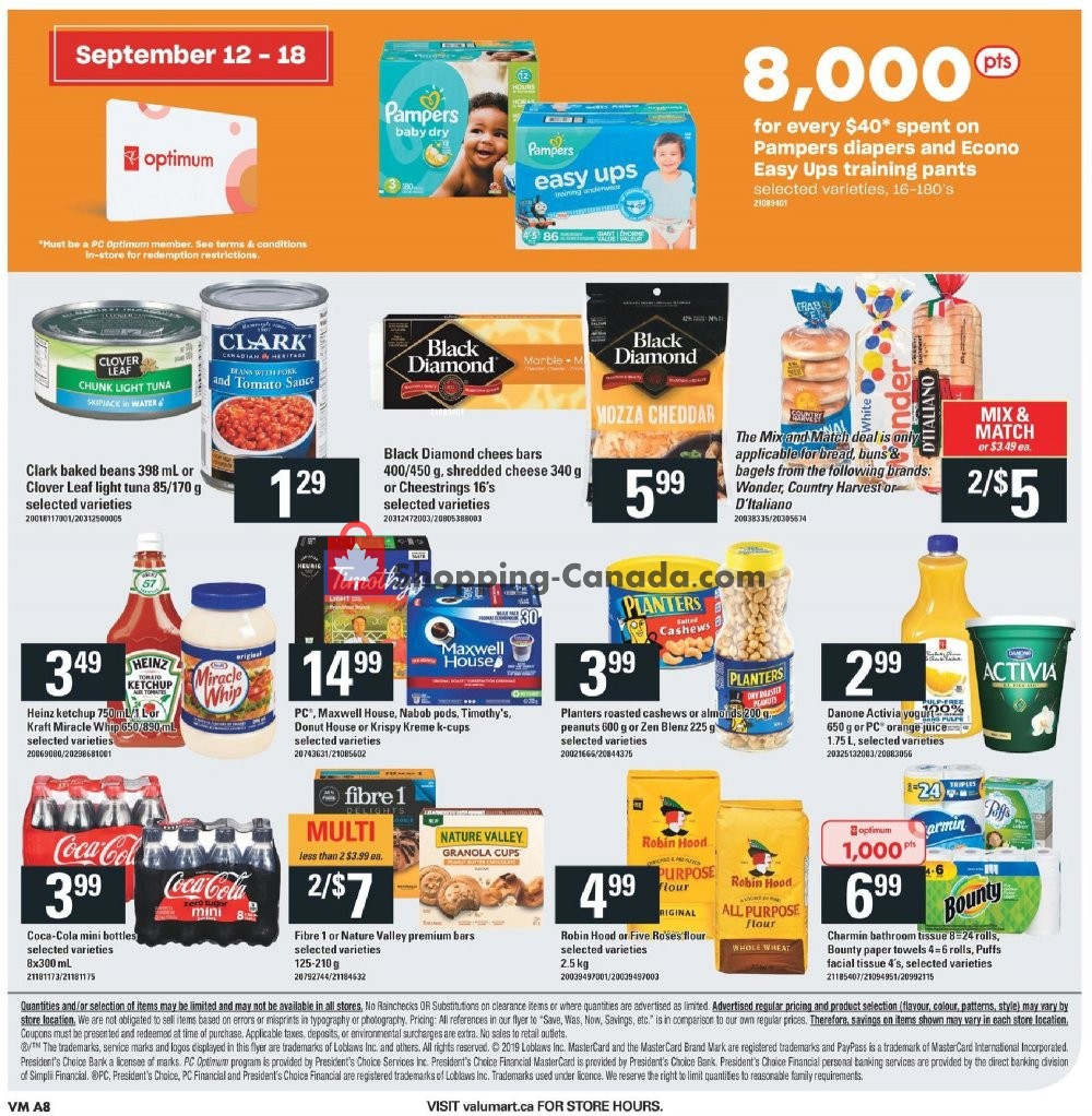 Valu Mart flyer from Thursday September 12, 2019 to Wednesday September 18, 2019 - page 8