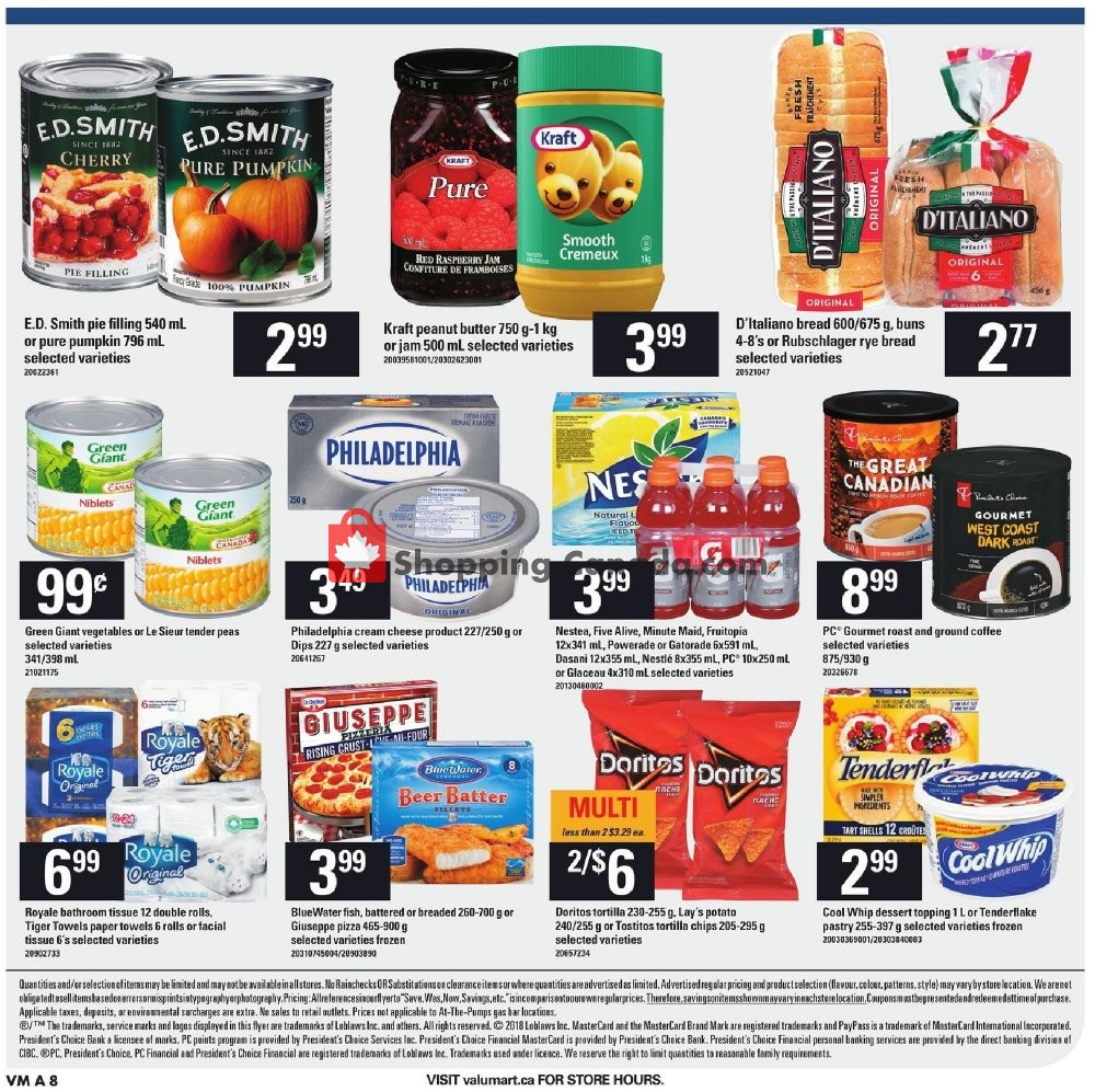 Valu Mart flyer from Thursday September 27, 2018 to Wednesday October 3, 2018 - page 12