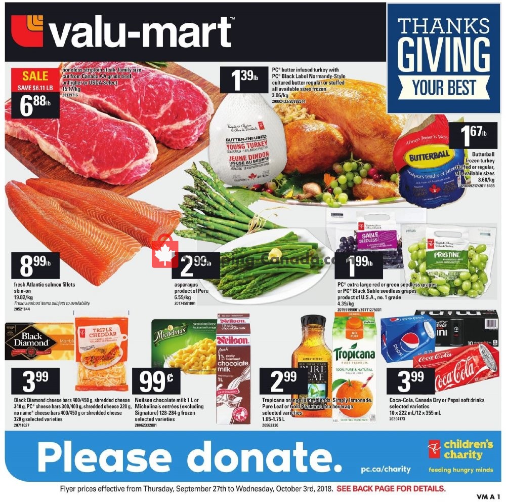 Valu Mart flyer from Thursday September 27, 2018 to Wednesday October 3, 2018 - page 3