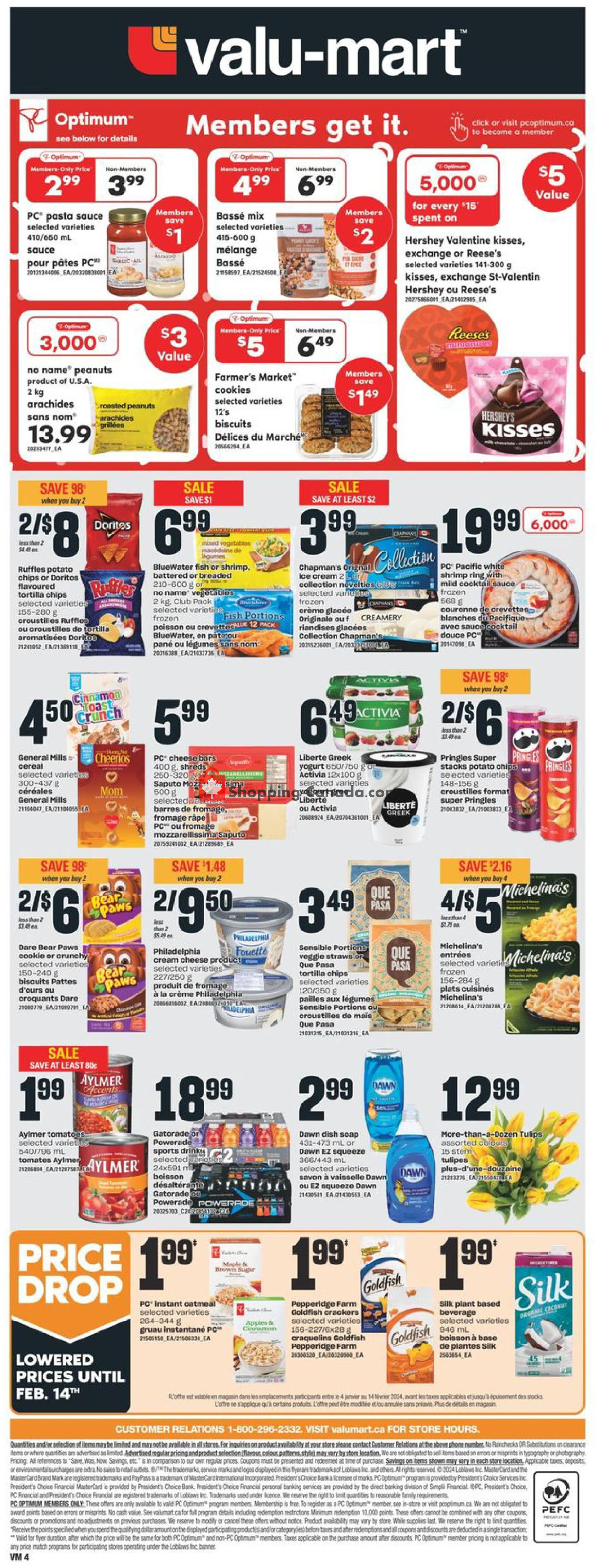 Valu Mart flyer from Thursday February 1, 2024 to Wednesday February 7, 2024 - page 4
